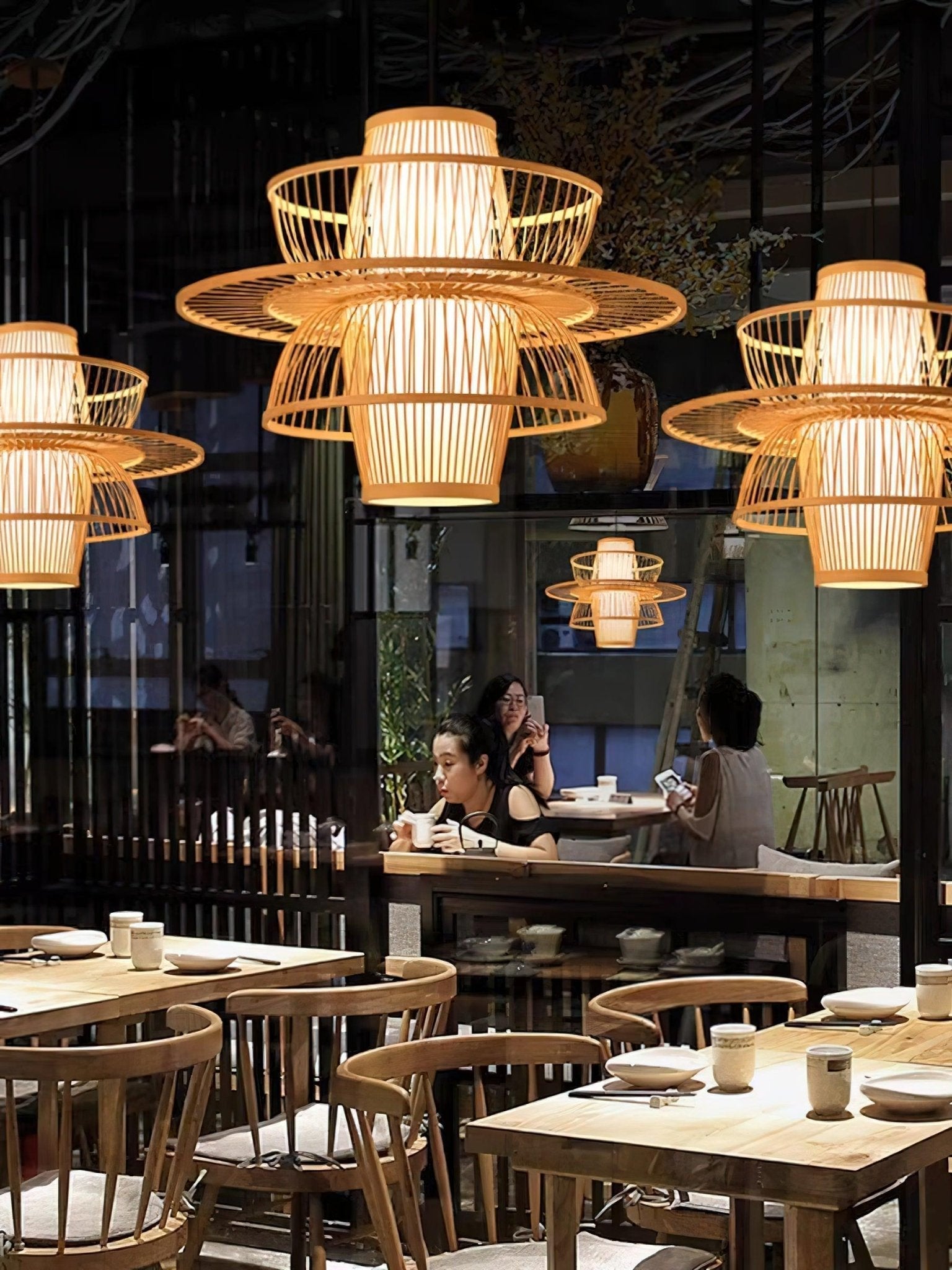 Gsplen Handmade Sigyn Bamboo Pendant Lamp-Neutral Decor