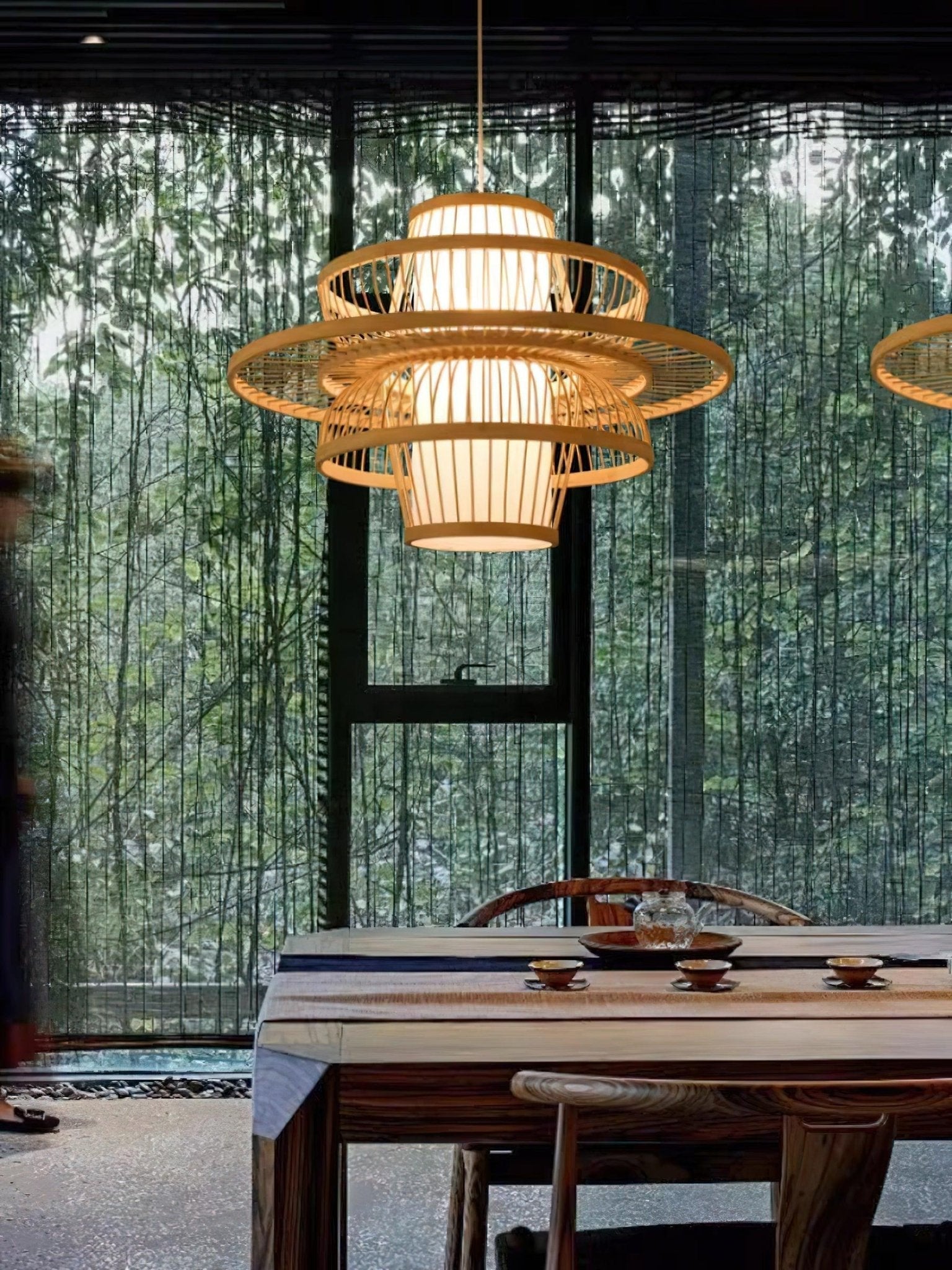 Gsplen Handmade Sigyn Bamboo Pendant Lamp-Neutral Decor