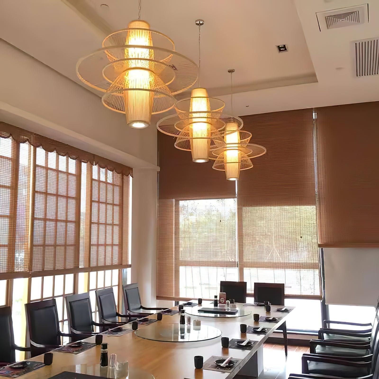 Gsplen Handmade Sigyn Bamboo Pendant Lamp-Neutral Decor