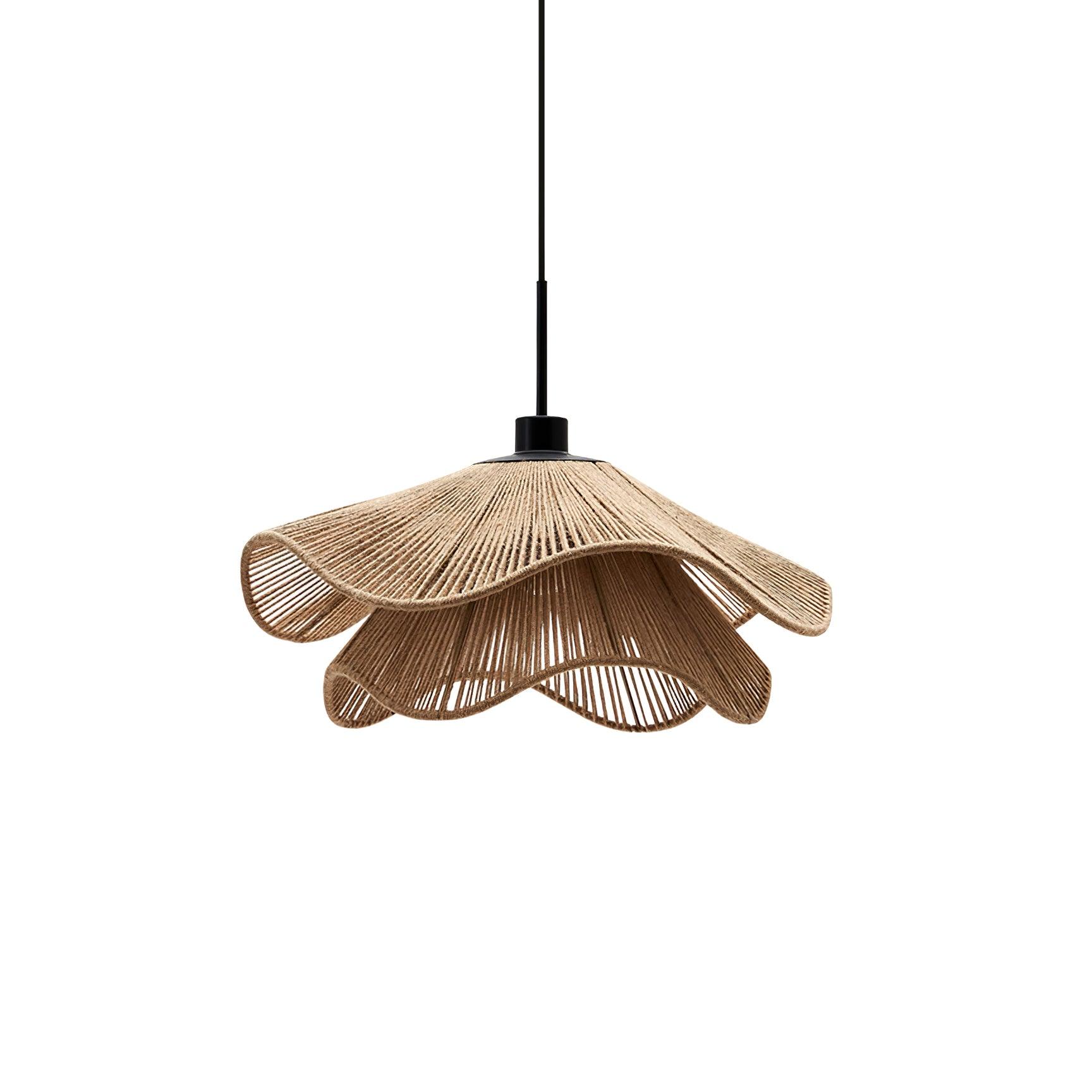 Lustra Pendant Lamp Handmade Straw Hat Double Layer-Neutral Decor