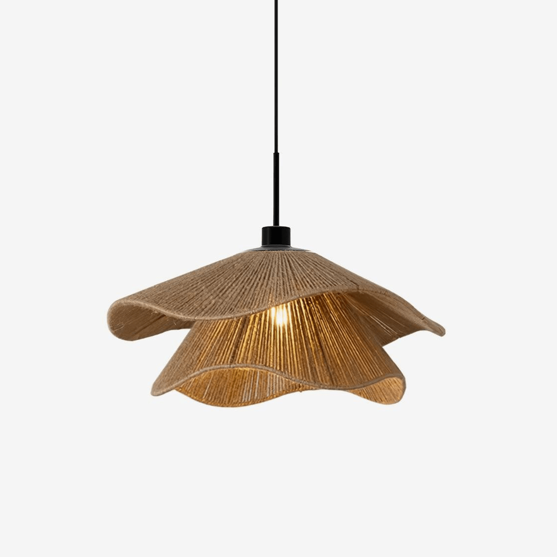 Lustra Pendant Lamp Handmade Straw Hat Double Layer-Neutral Decor