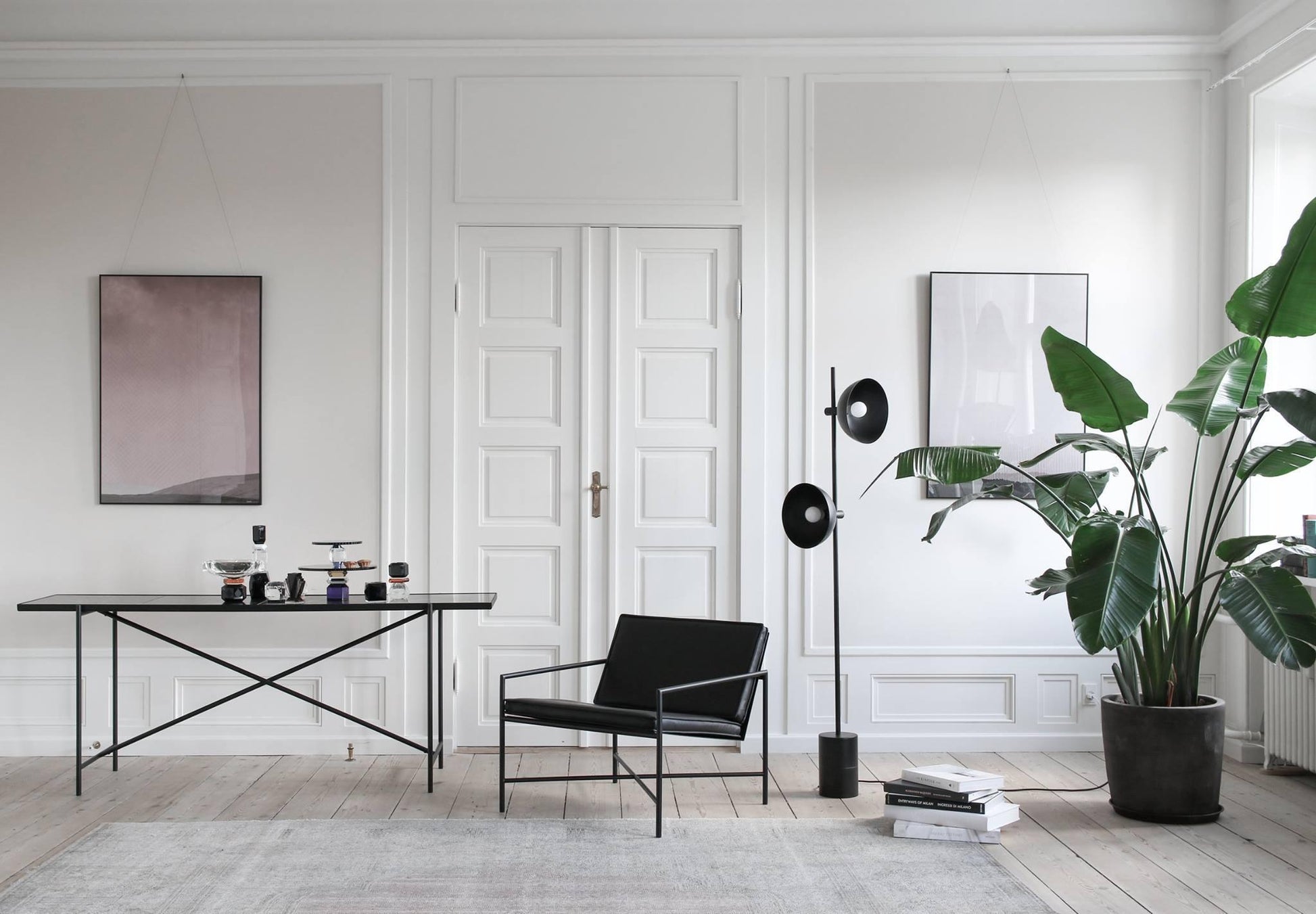 Lumase Glass Minimalist Floor Lamp-Neutral Decor