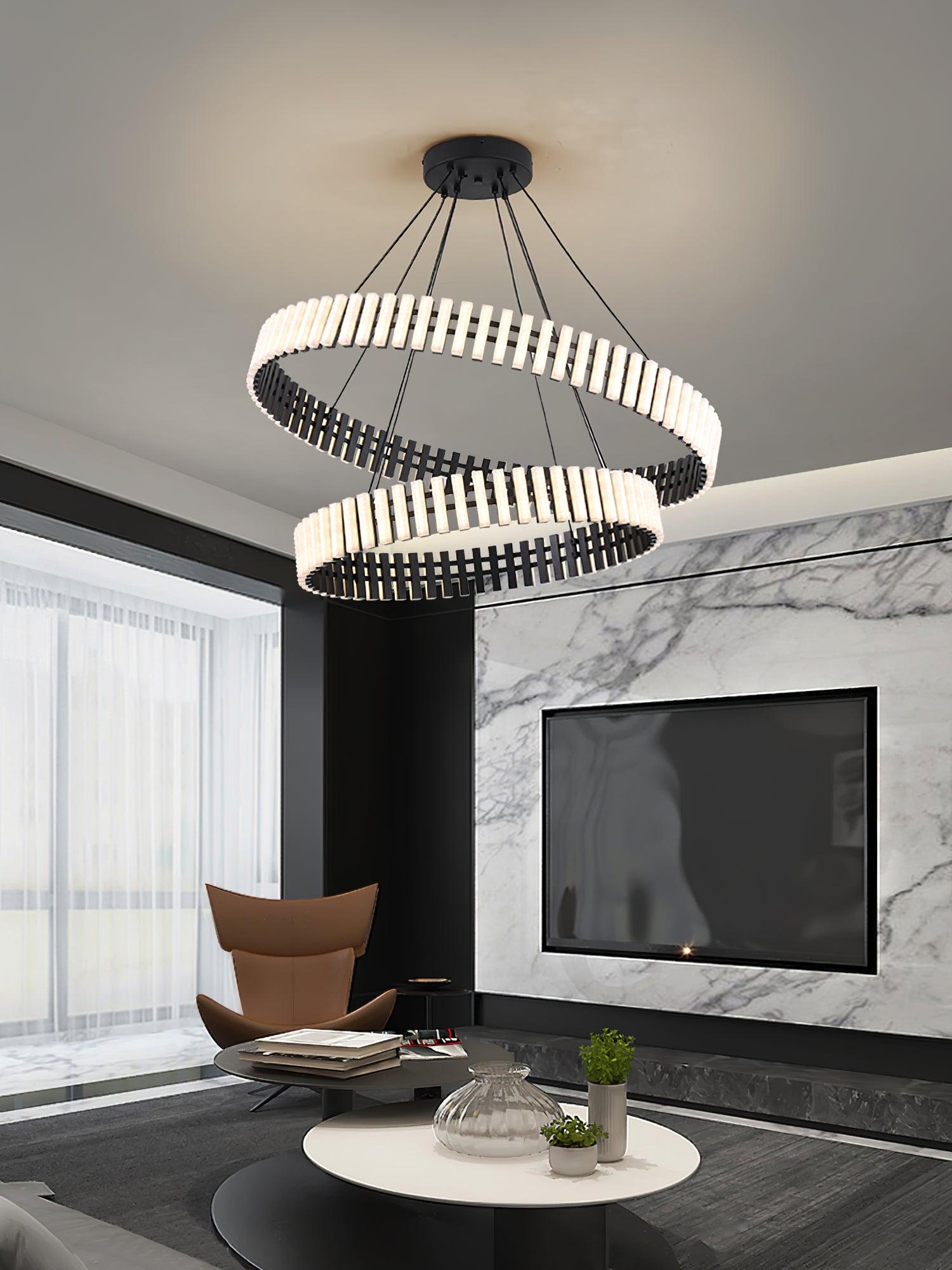 Rivo Stylis Hanging LED Chandelier-Neutral Decor