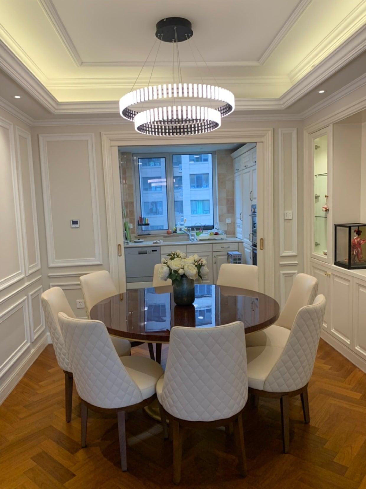 Rivo Stylis Hanging LED Chandelier-Neutral Decor