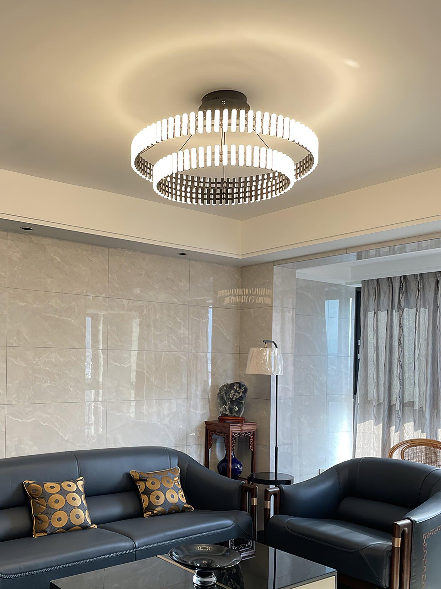 Rivo Stylis Hanging LED Chandelier-Neutral Decor