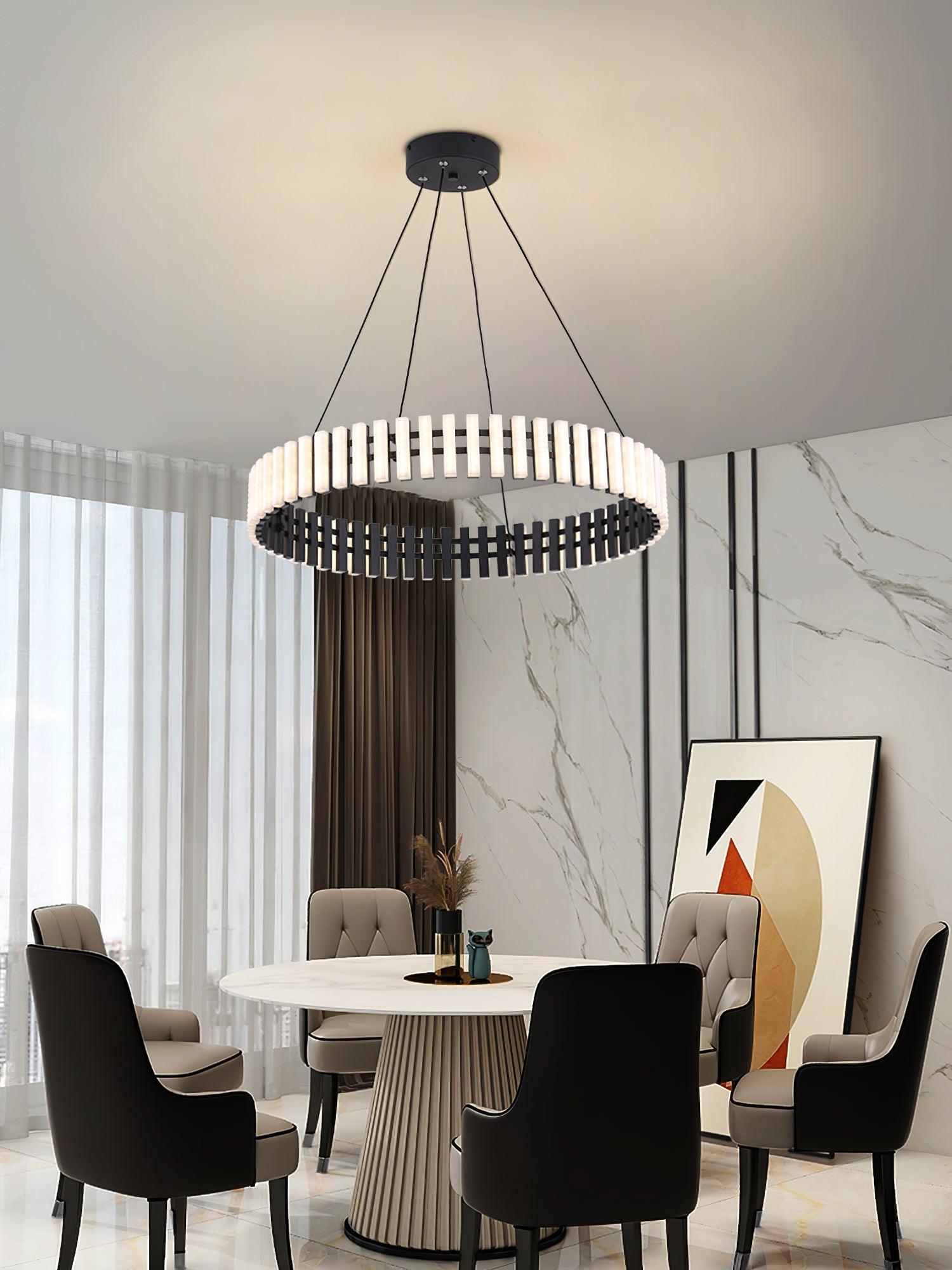 Rivo Stylis Hanging LED Chandelier-Neutral Decor