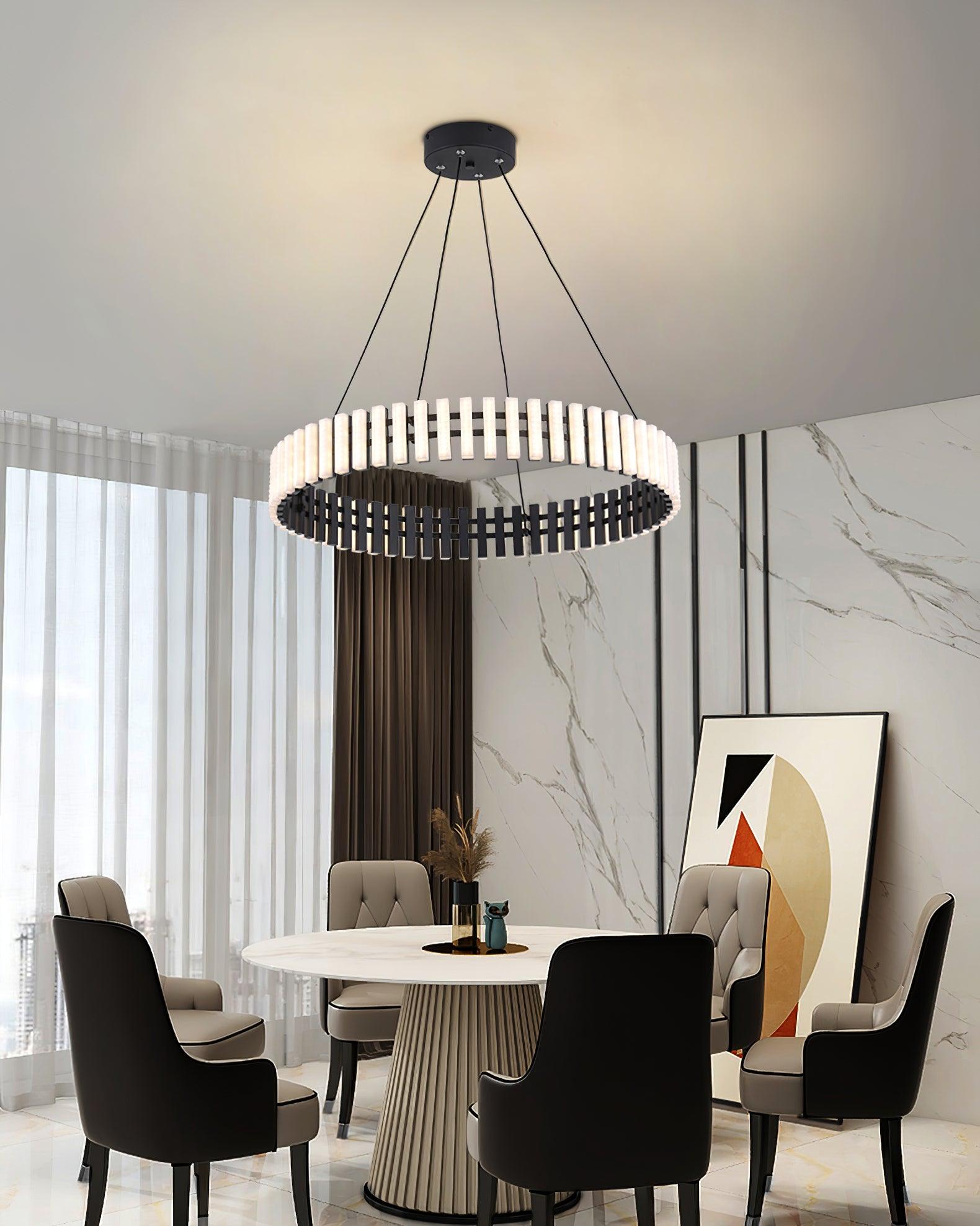 Rivo Stylis Hanging LED Chandelier-Neutral Decor