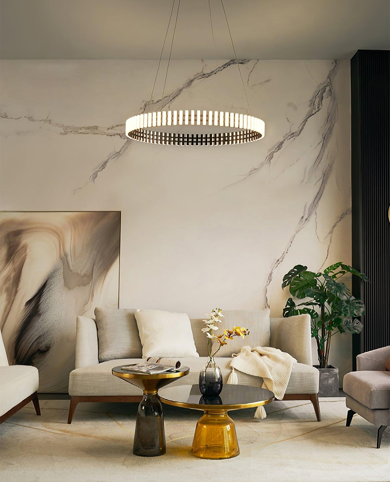 Rivo Stylis Hanging LED Chandelier-Neutral Decor