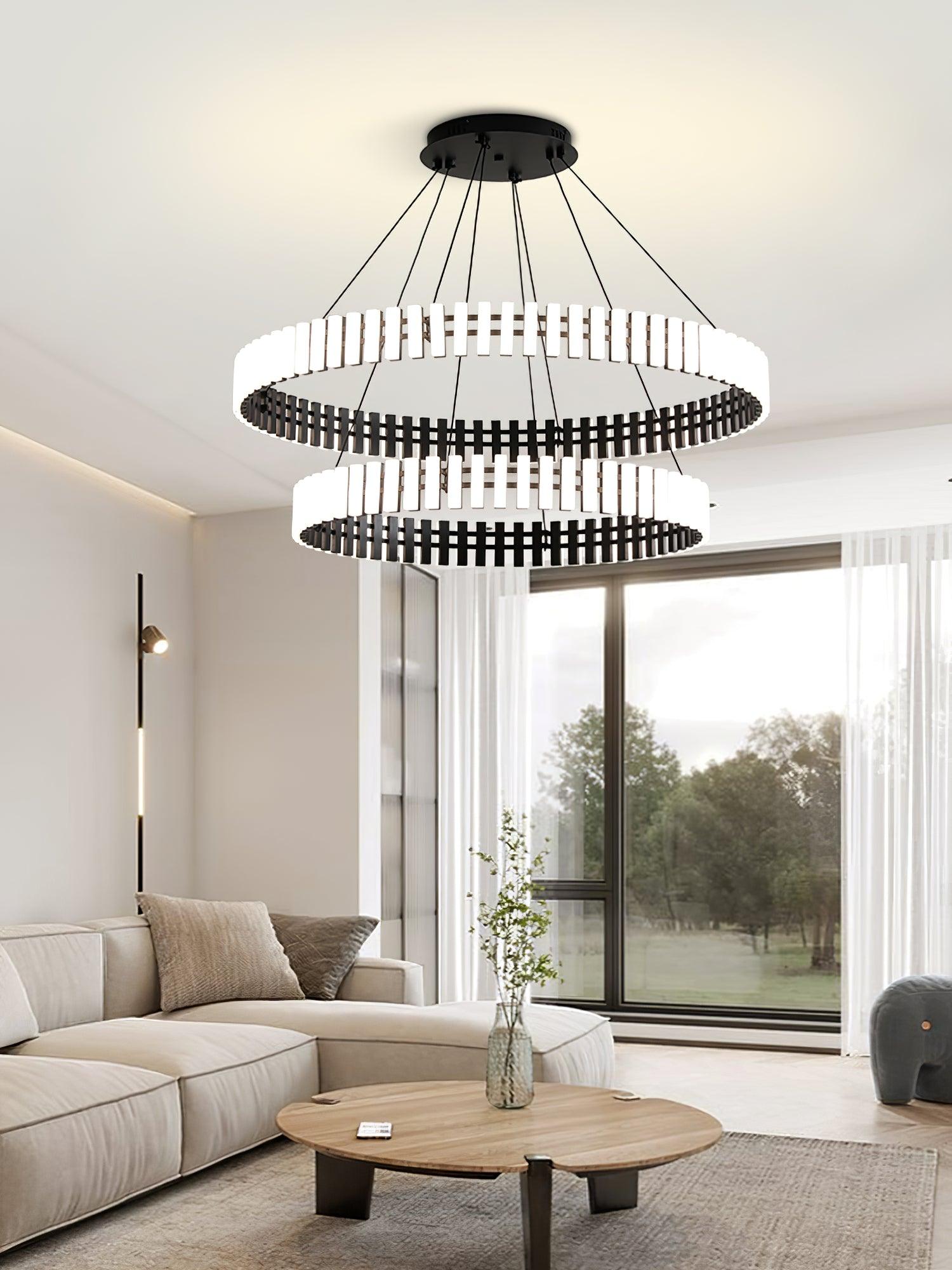 Rivo Stylis Hanging LED Chandelier-Neutral Decor