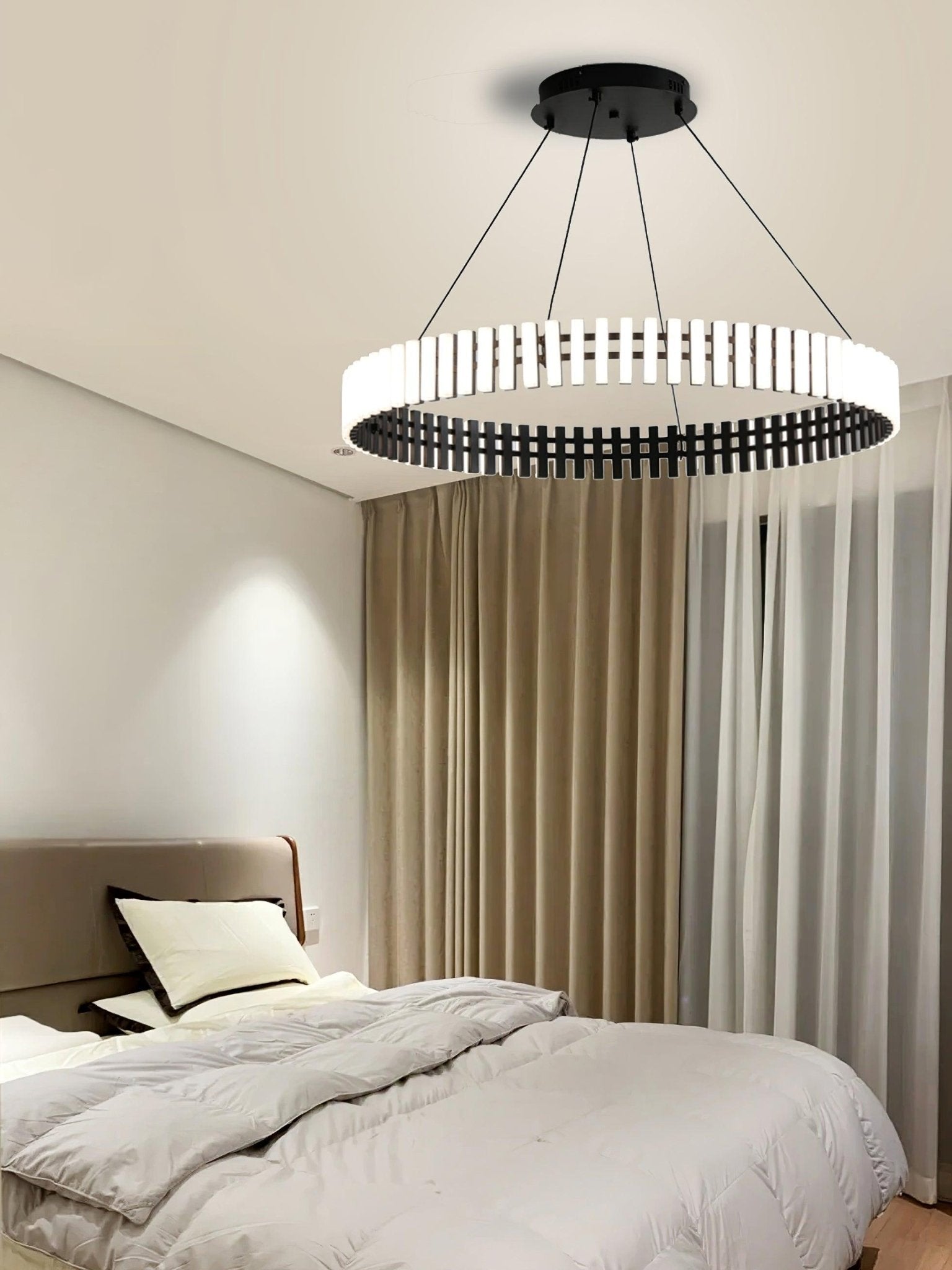 Rivo Stylis Hanging LED Chandelier-Neutral Decor