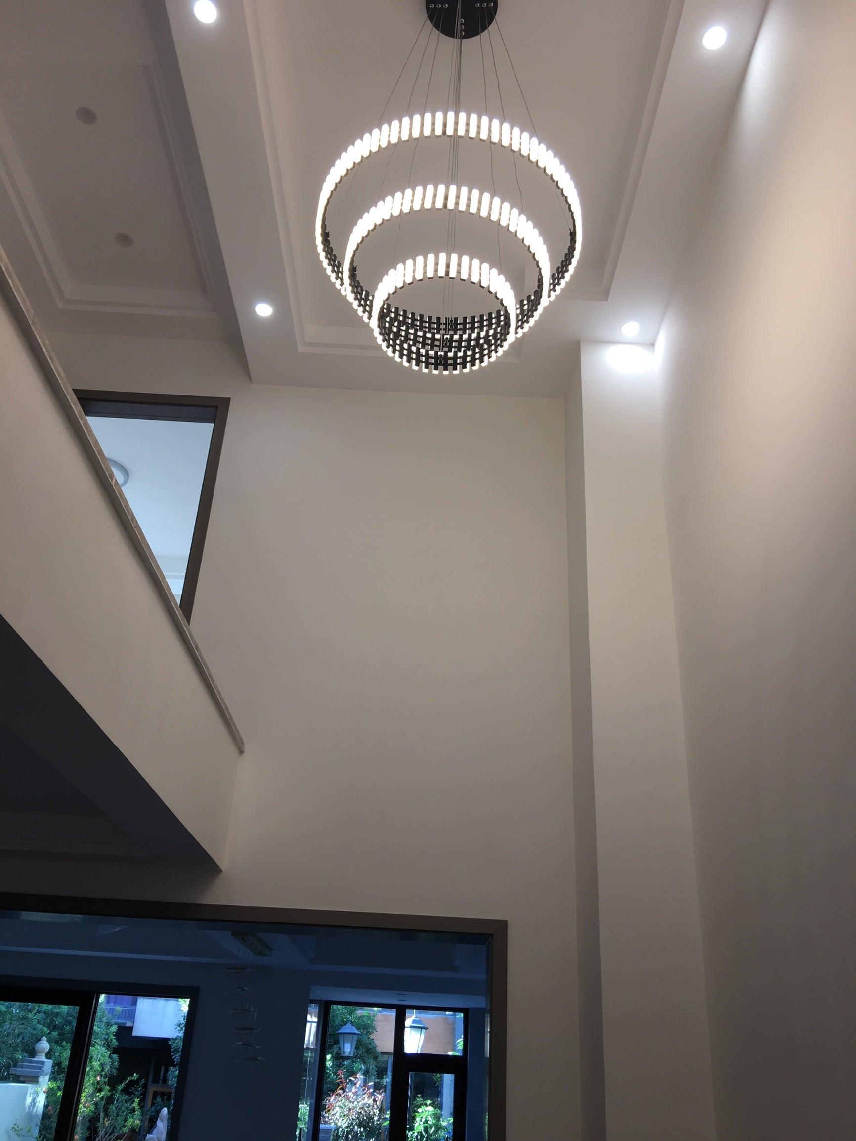 Rivo Stylis Hanging LED Chandelier-Neutral Decor