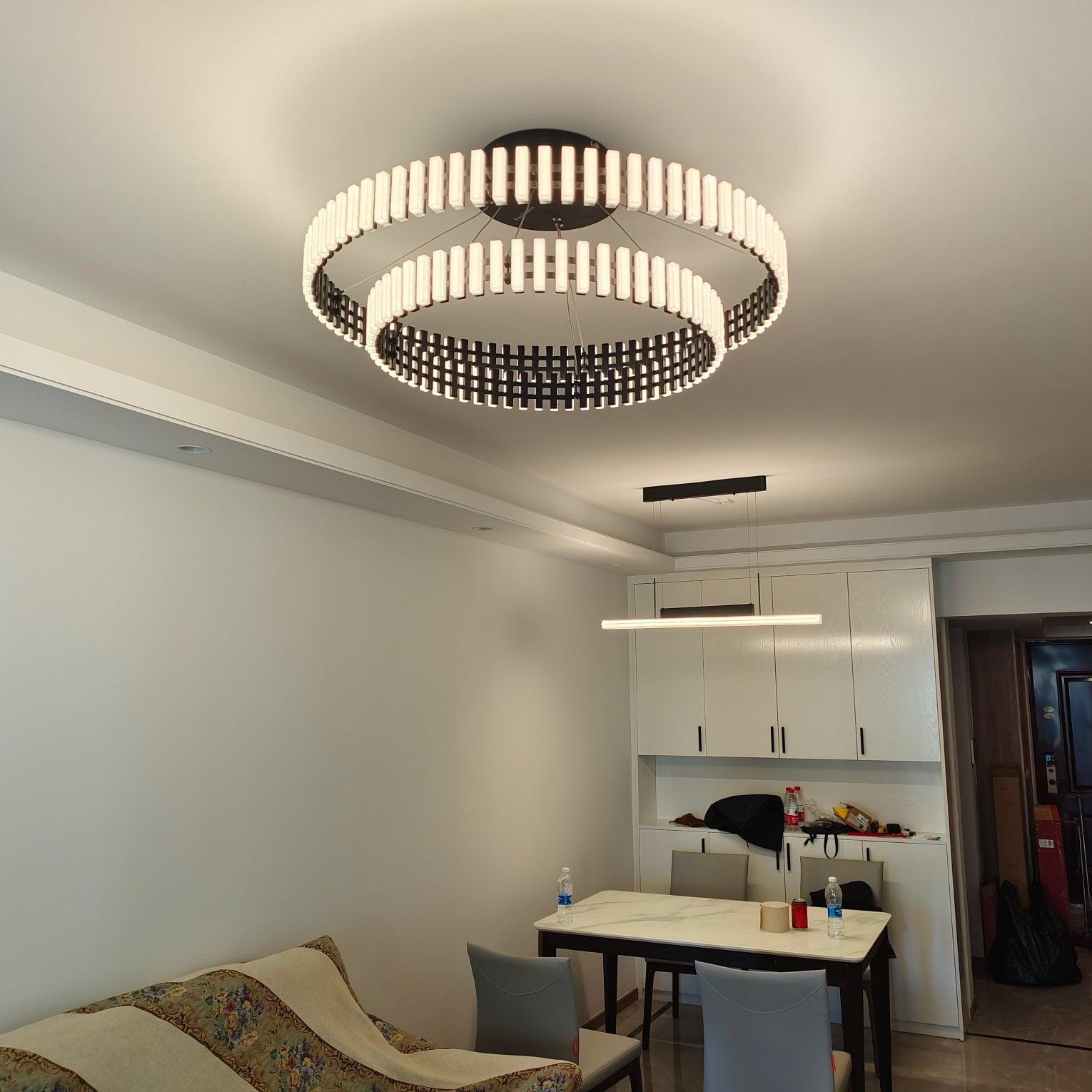 Rivo Stylis Hanging LED Chandelier-Neutral Decor