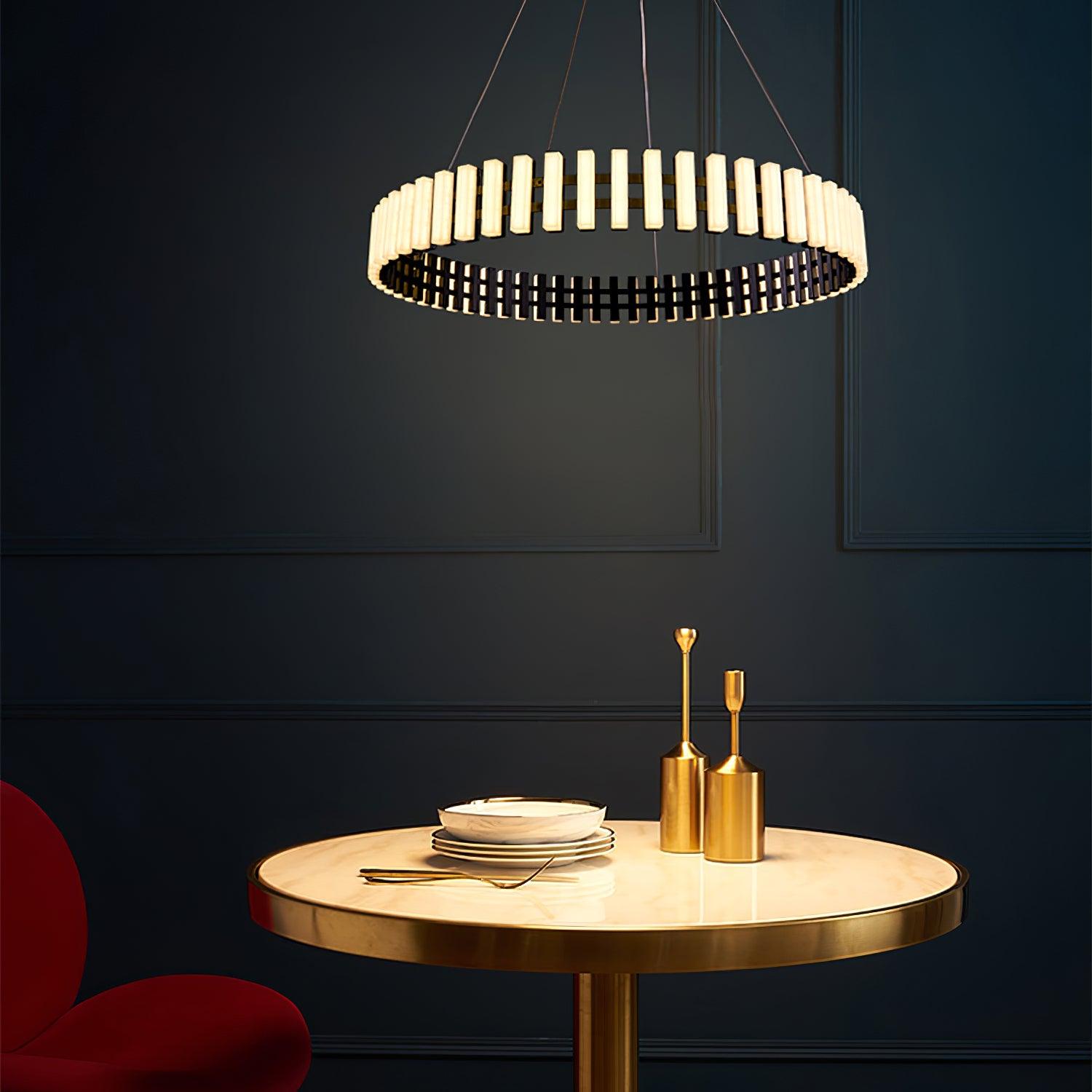 Rivo Stylis Hanging LED Chandelier-Neutral Decor