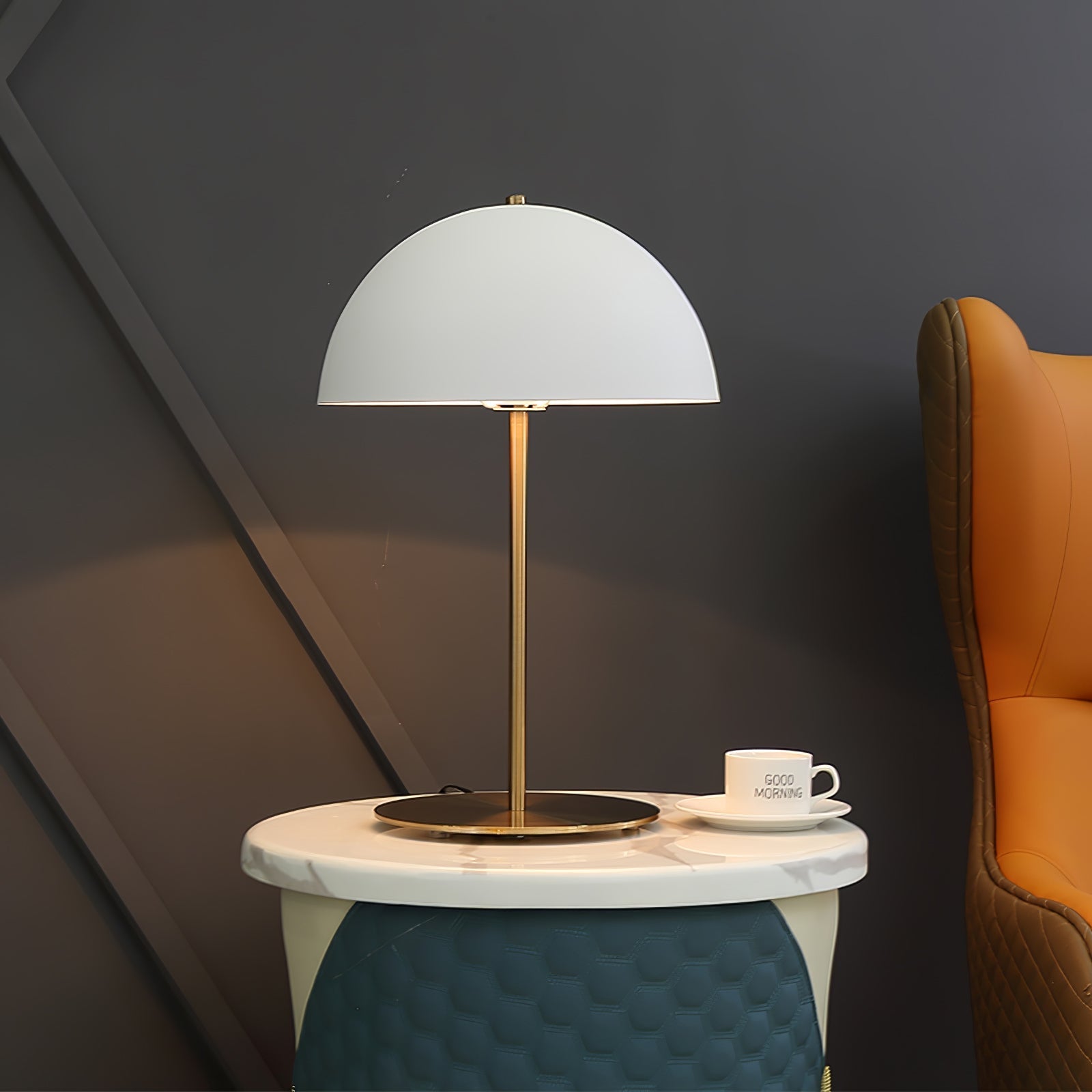 Brioth Acrylic Scandinavian Table Lamp-Neutral Decor
