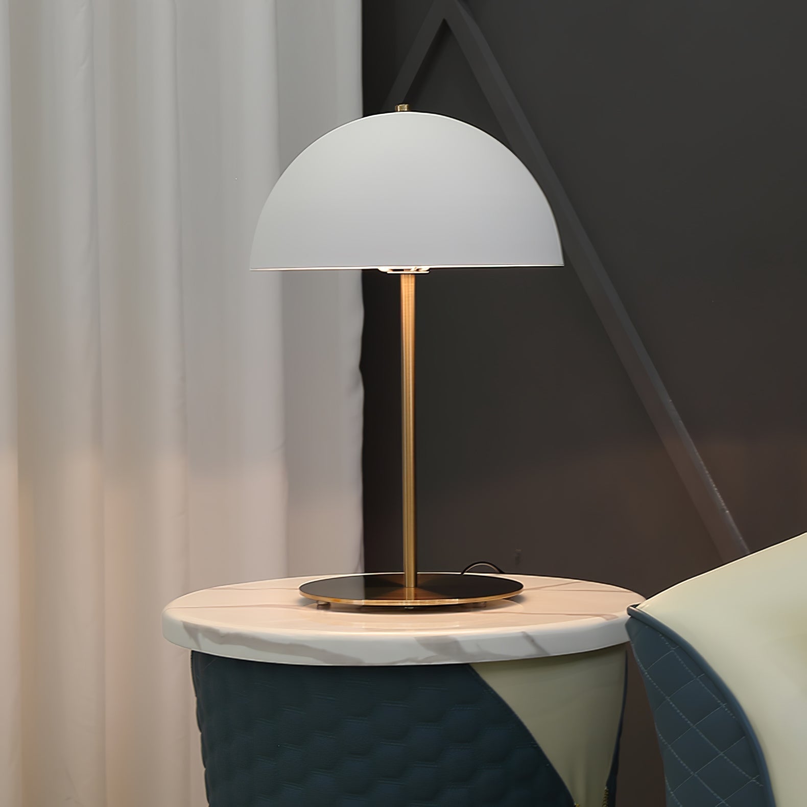 Brioth Acrylic Scandinavian Table Lamp-Neutral Decor