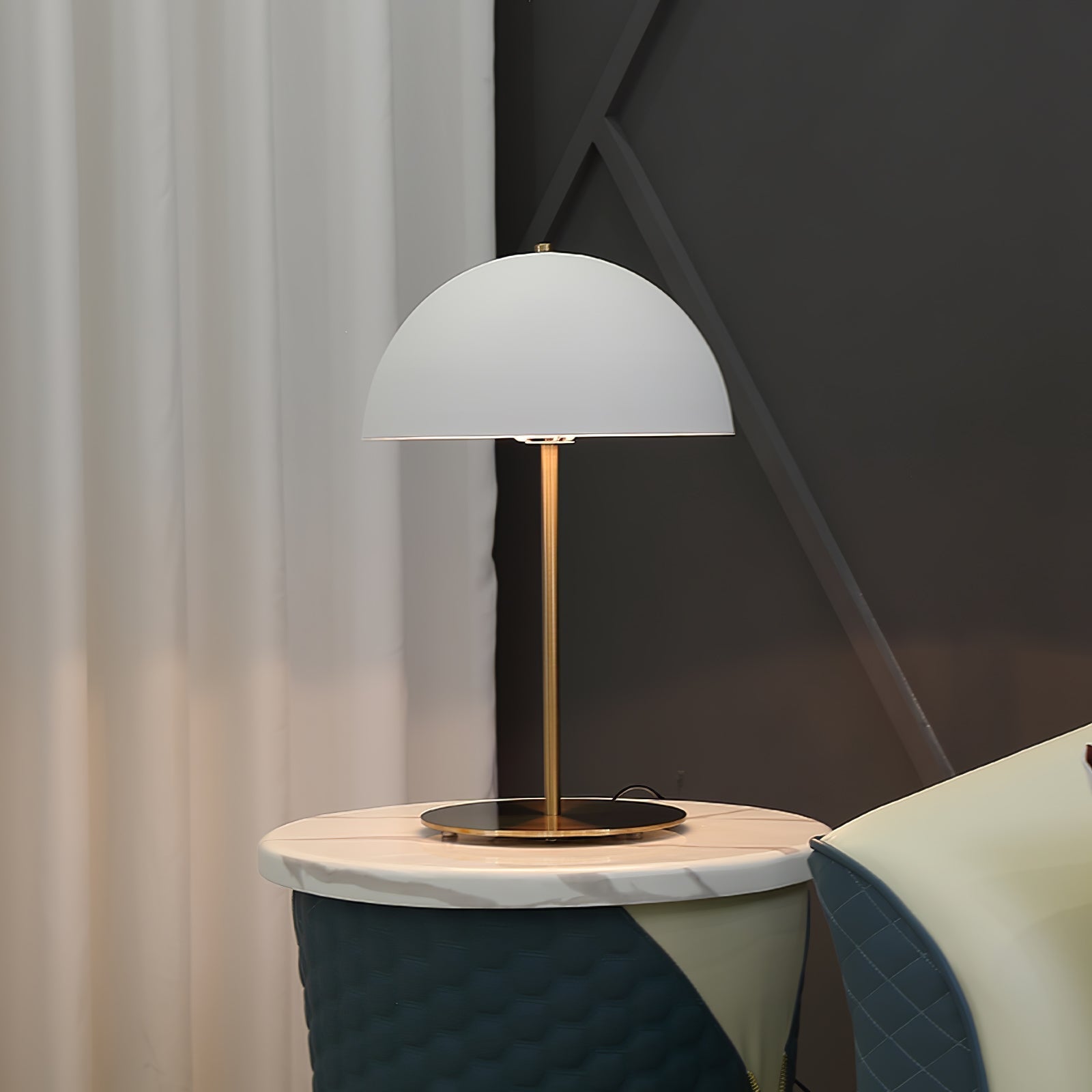 Brioth Acrylic Scandinavian Table Lamp-Neutral Decor