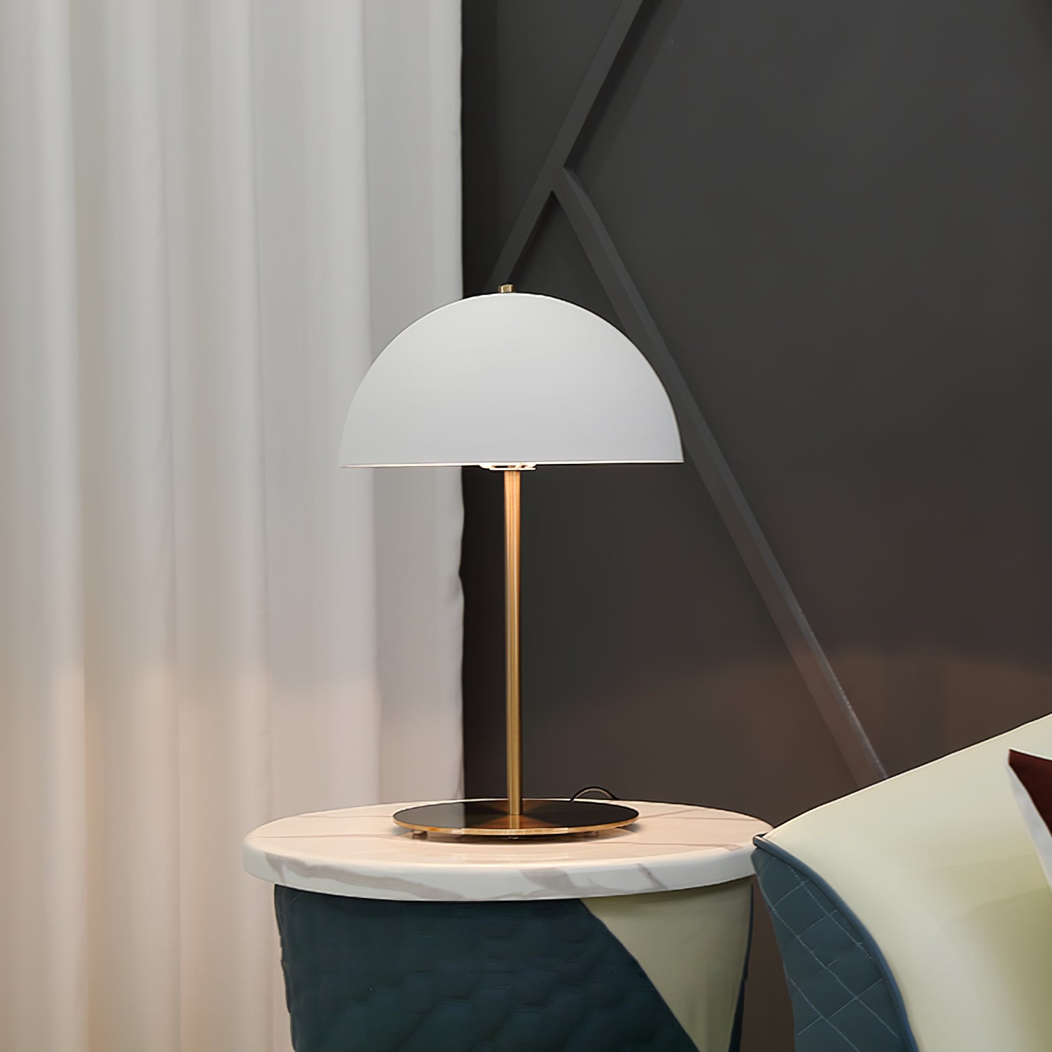 Brioth Acrylic Scandinavian Table Lamp-Neutral Decor