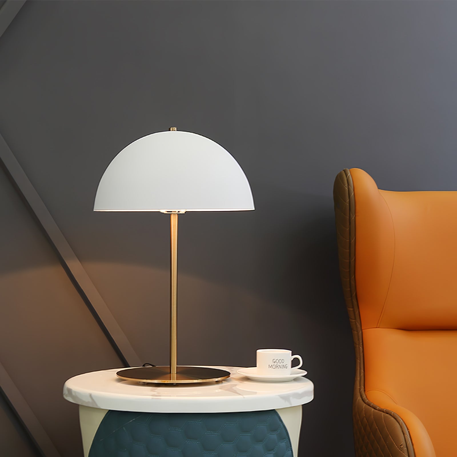 Brioth Acrylic Scandinavian Table Lamp-Neutral Decor
