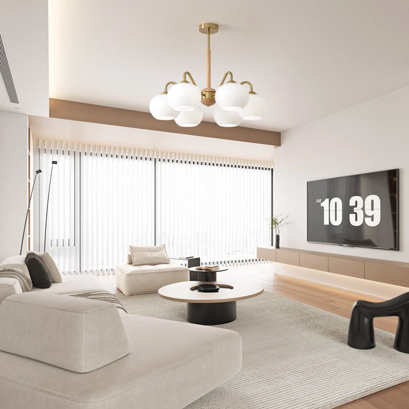 Elyra Elegant Wood Chandelier-Neutral Decor