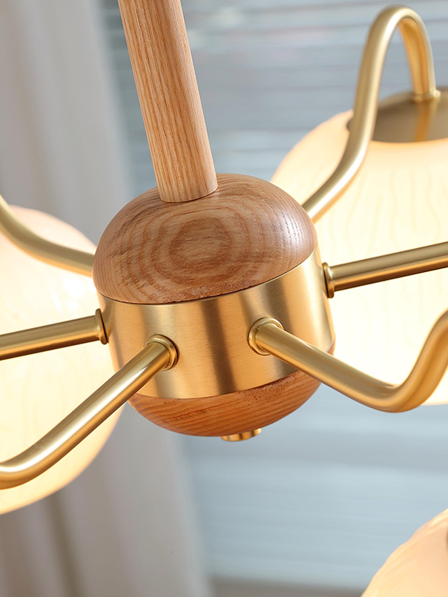 Elyra Elegant Wood Chandelier-Neutral Decor