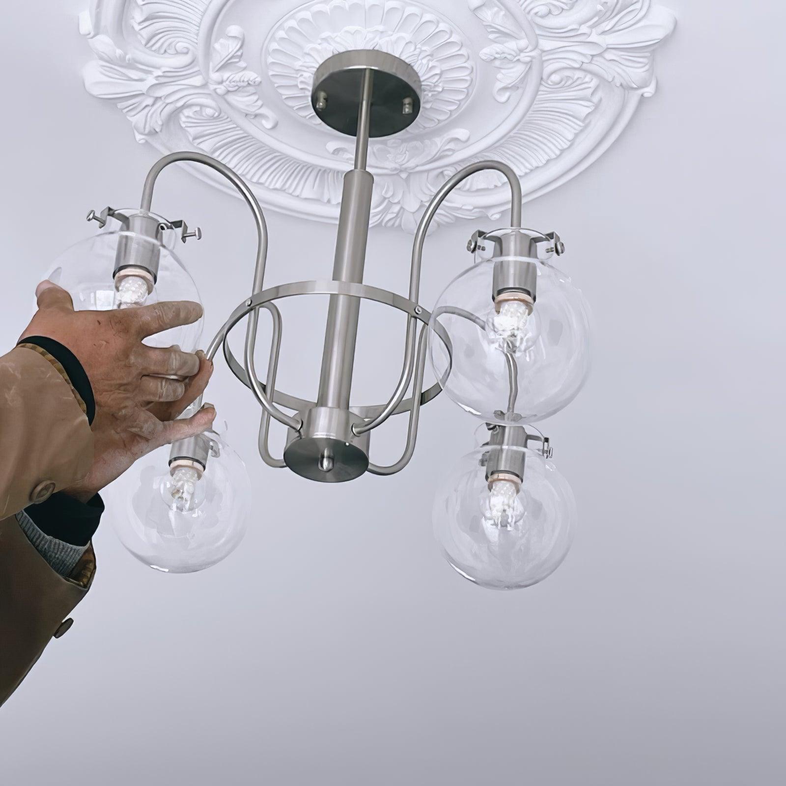 Verinyra Premium Nordic Art Glass Chandelier-Neutral Decor