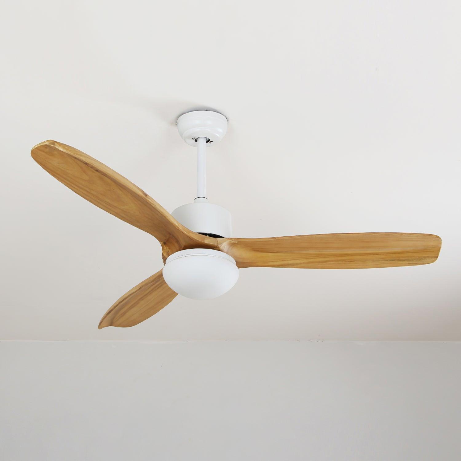 Brivel Elegance Natural Ceiling Fan Light-Neutral Decor