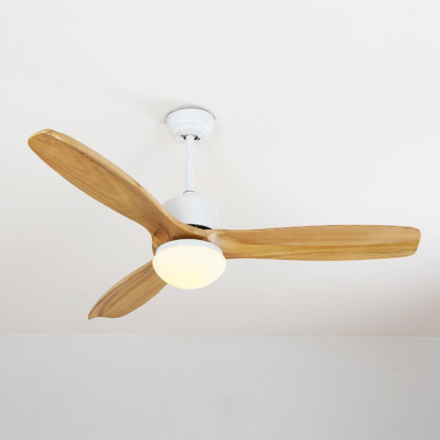 Brivel Elegance Natural Ceiling Fan Light-Neutral Decor
