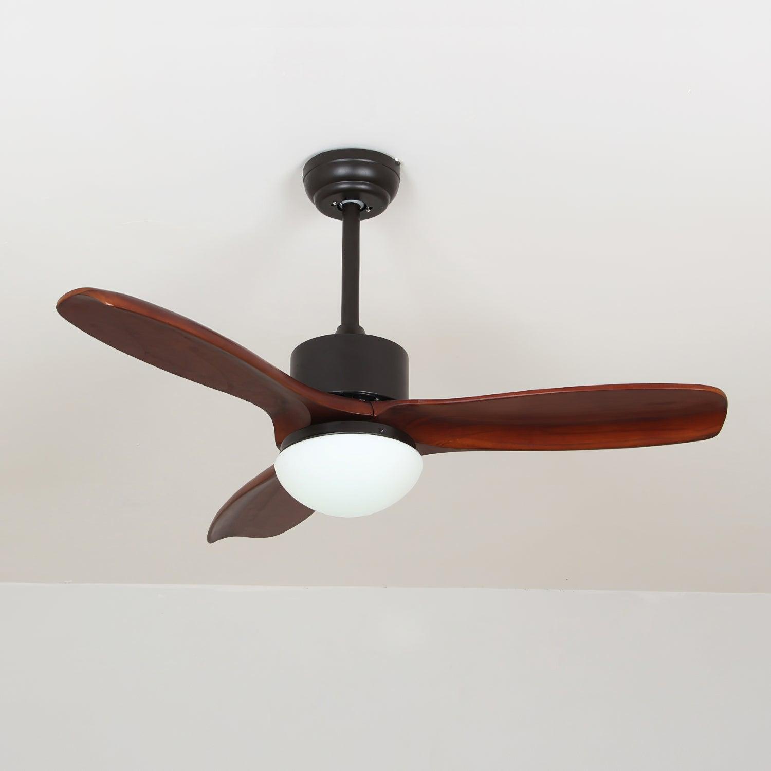 Brivel Elegance Natural Ceiling Fan Light-Neutral Decor