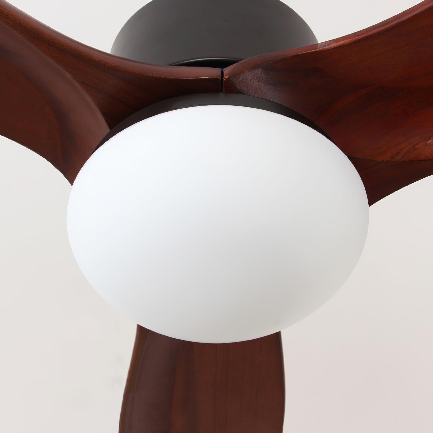 Brivel Elegance Natural Ceiling Fan Light-Neutral Decor