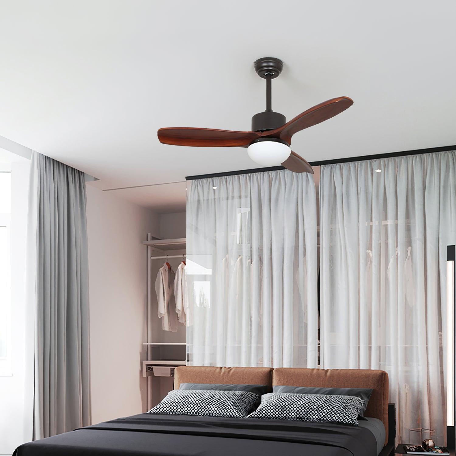 Brivel Elegance Natural Ceiling Fan Light-Neutral Decor