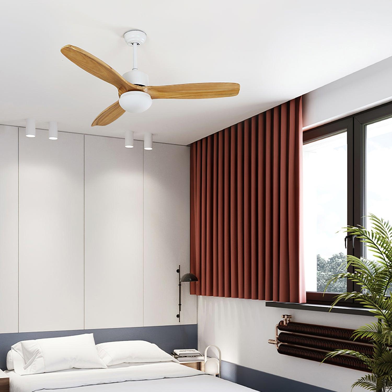 Brivel Elegance Natural Ceiling Fan Light-Neutral Decor