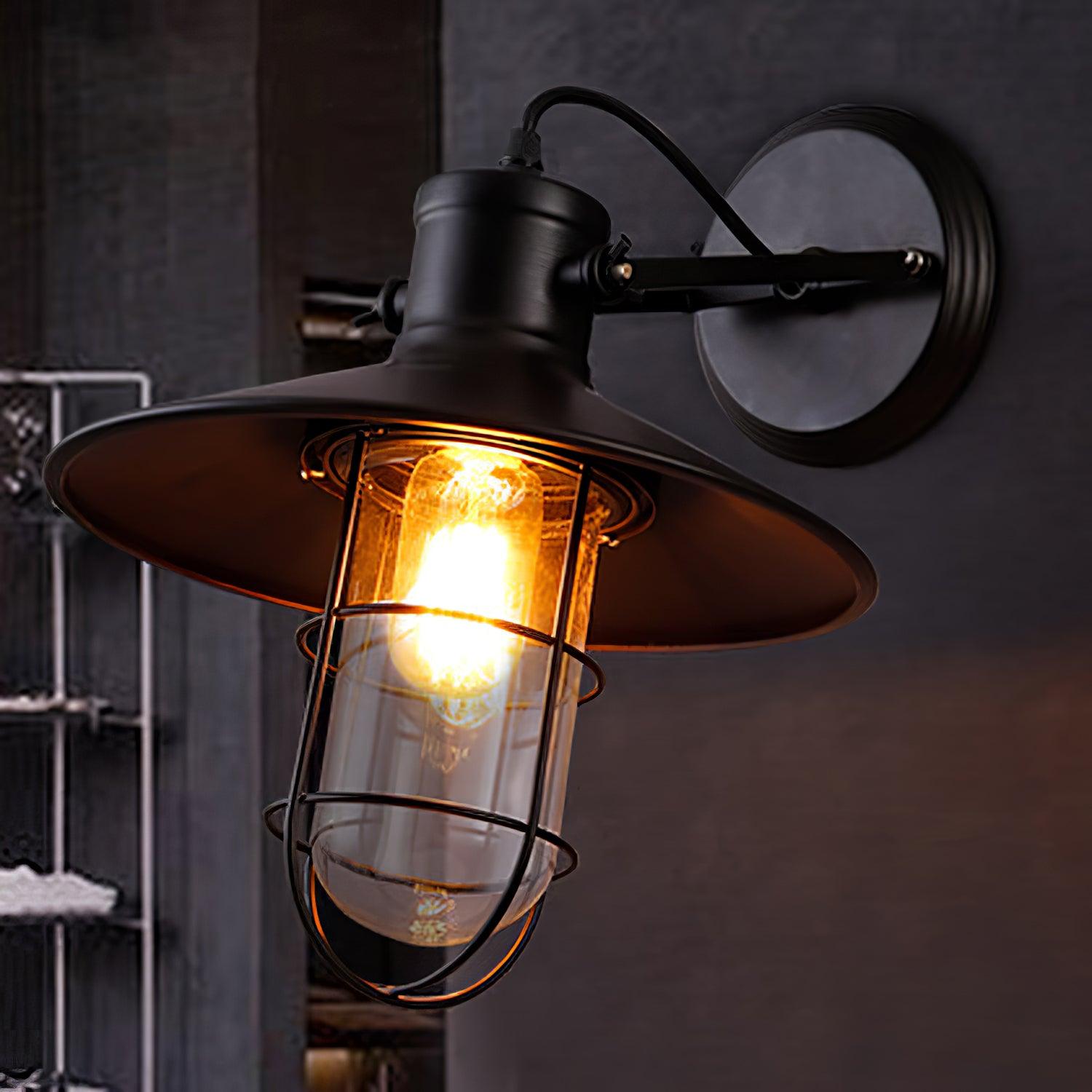 Ullen Abnormal Harbour Industrial Glass Wall Light-Neutral Decor