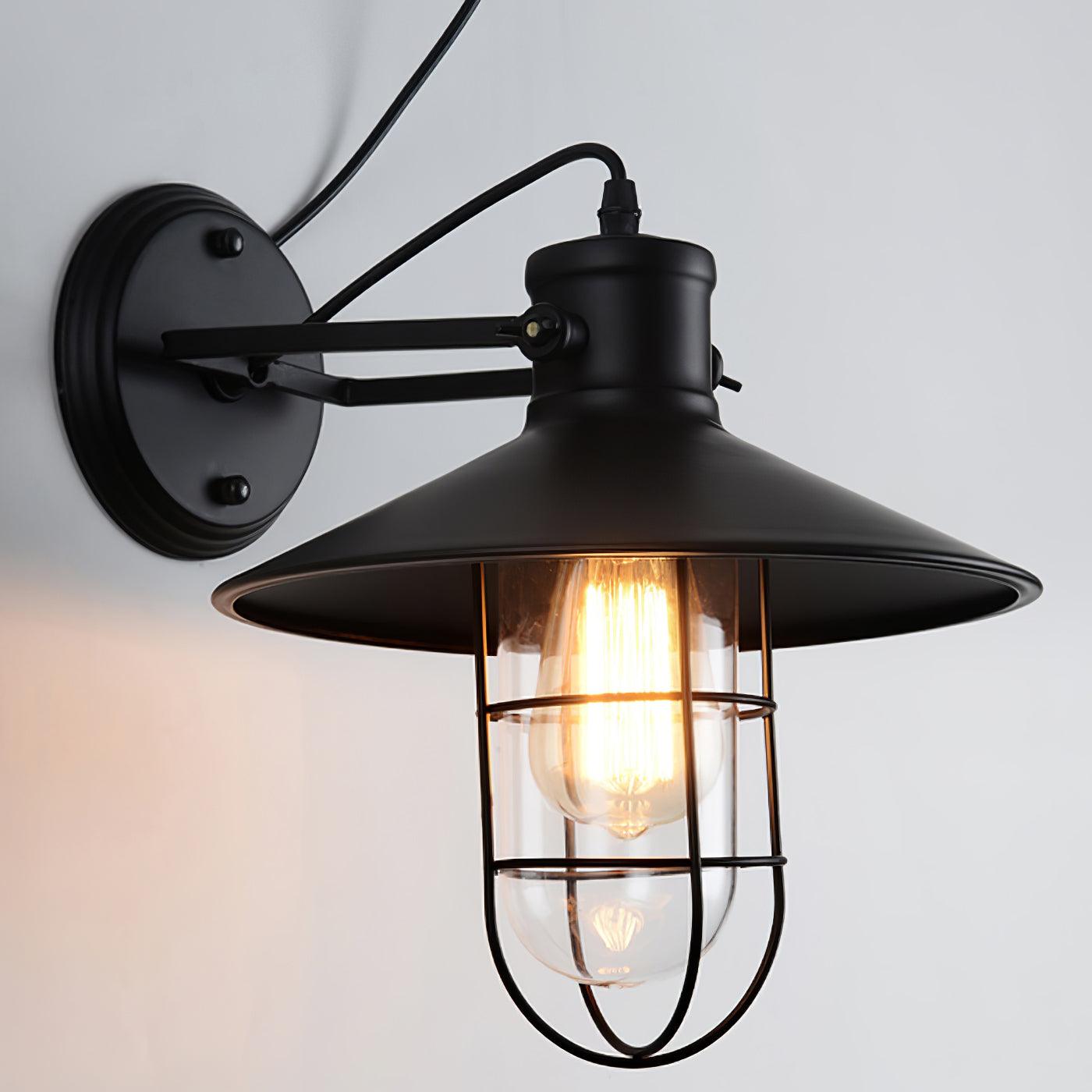 Ullen Abnormal Harbour Industrial Glass Wall Light-Neutral Decor