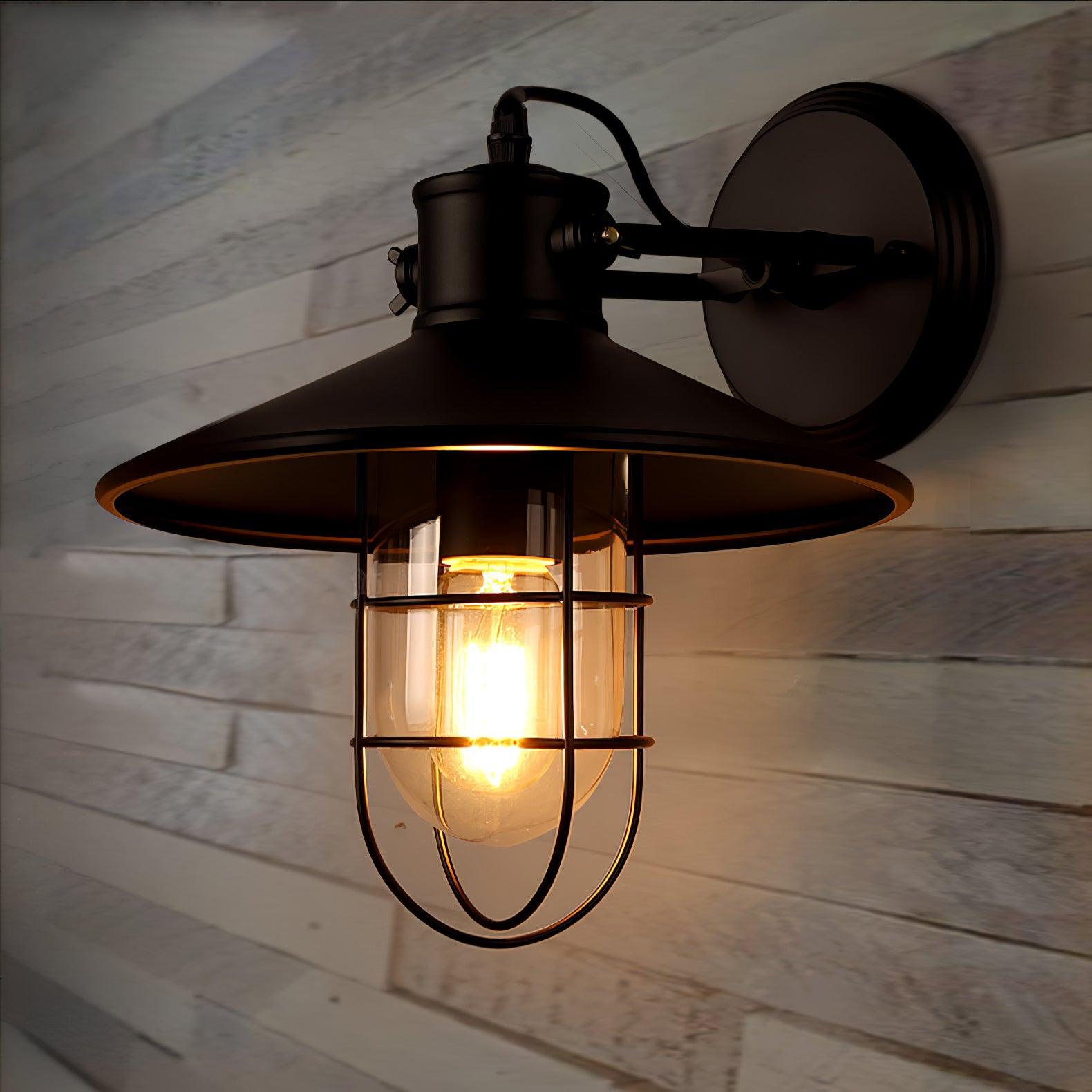 Ullen Abnormal Harbour Industrial Glass Wall Light-Neutral Decor