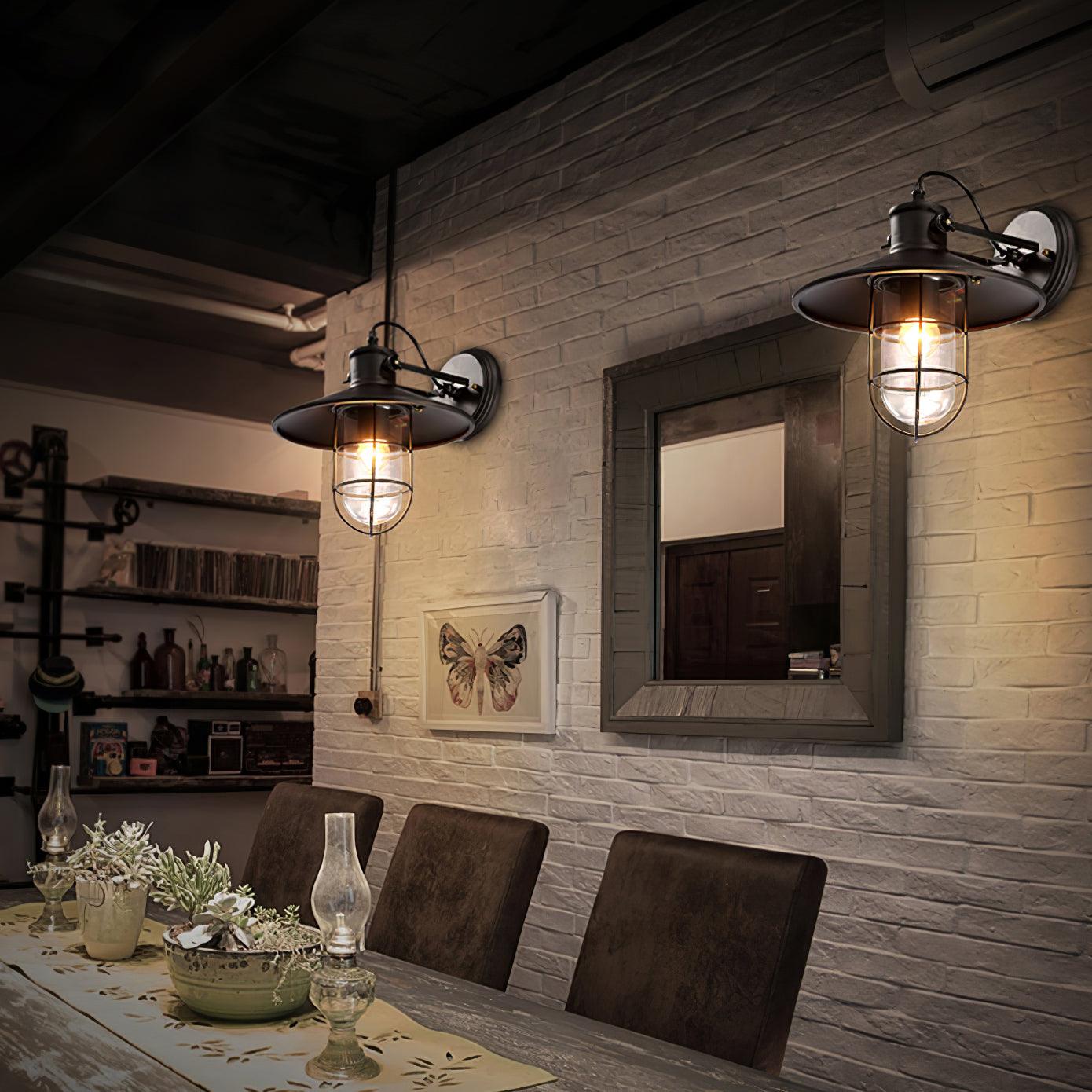Ullen Abnormal Harbour Industrial Glass Wall Light-Neutral Decor