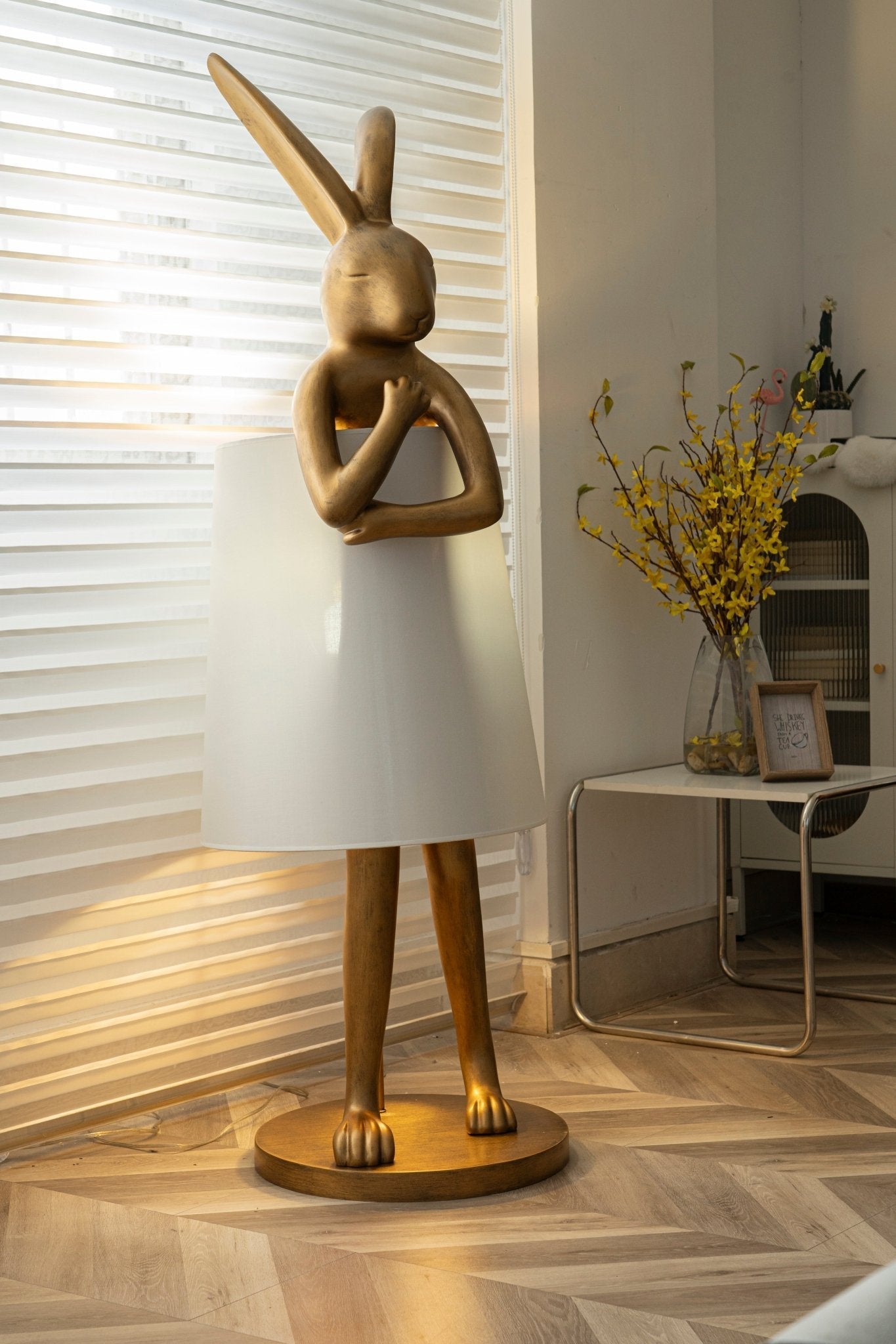 Sedr Luxurious Hare Silhouette Floor Lamp-Neutral Decor