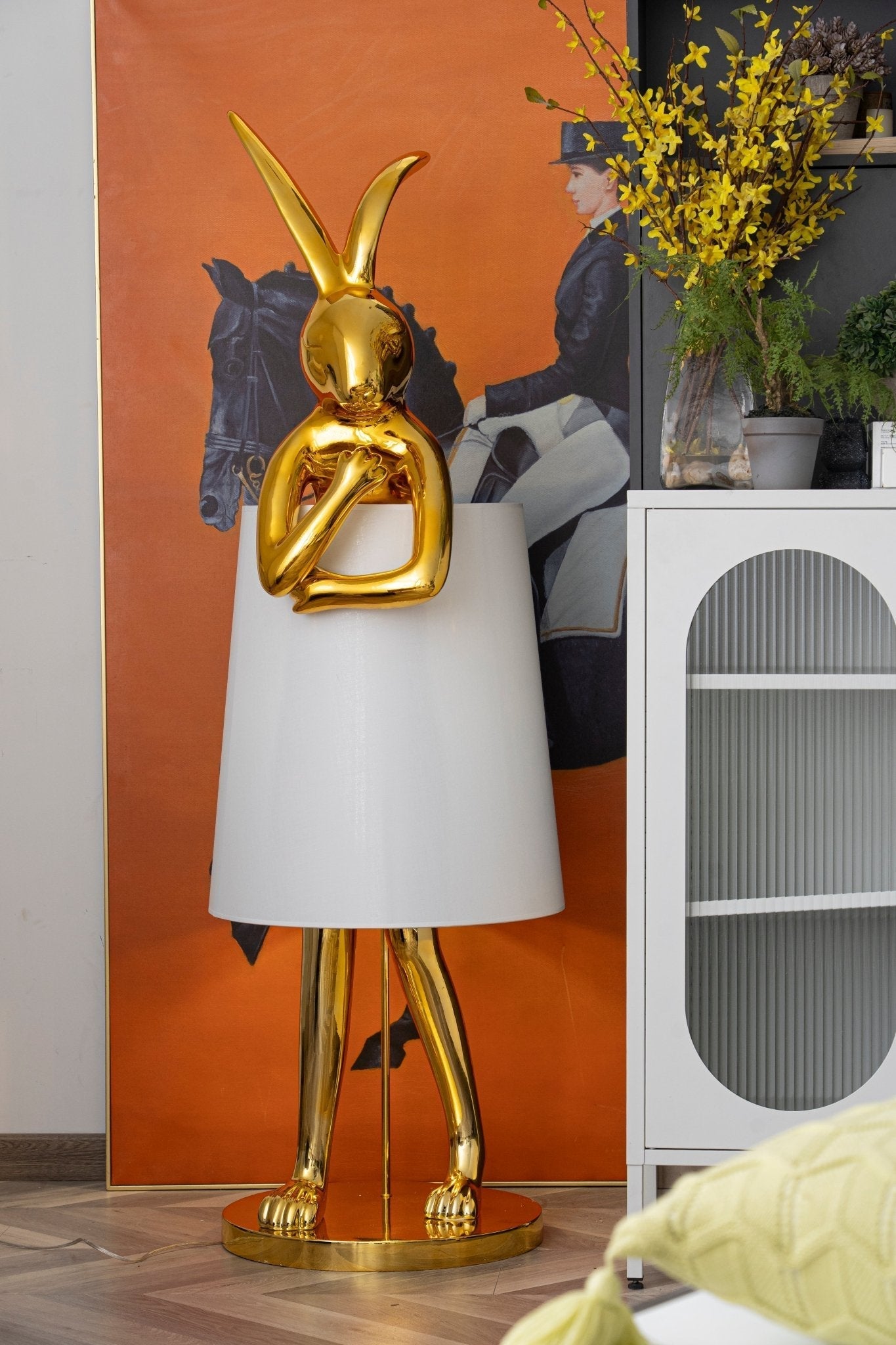 Sedr Luxurious Hare Silhouette Floor Lamp-Neutral Decor