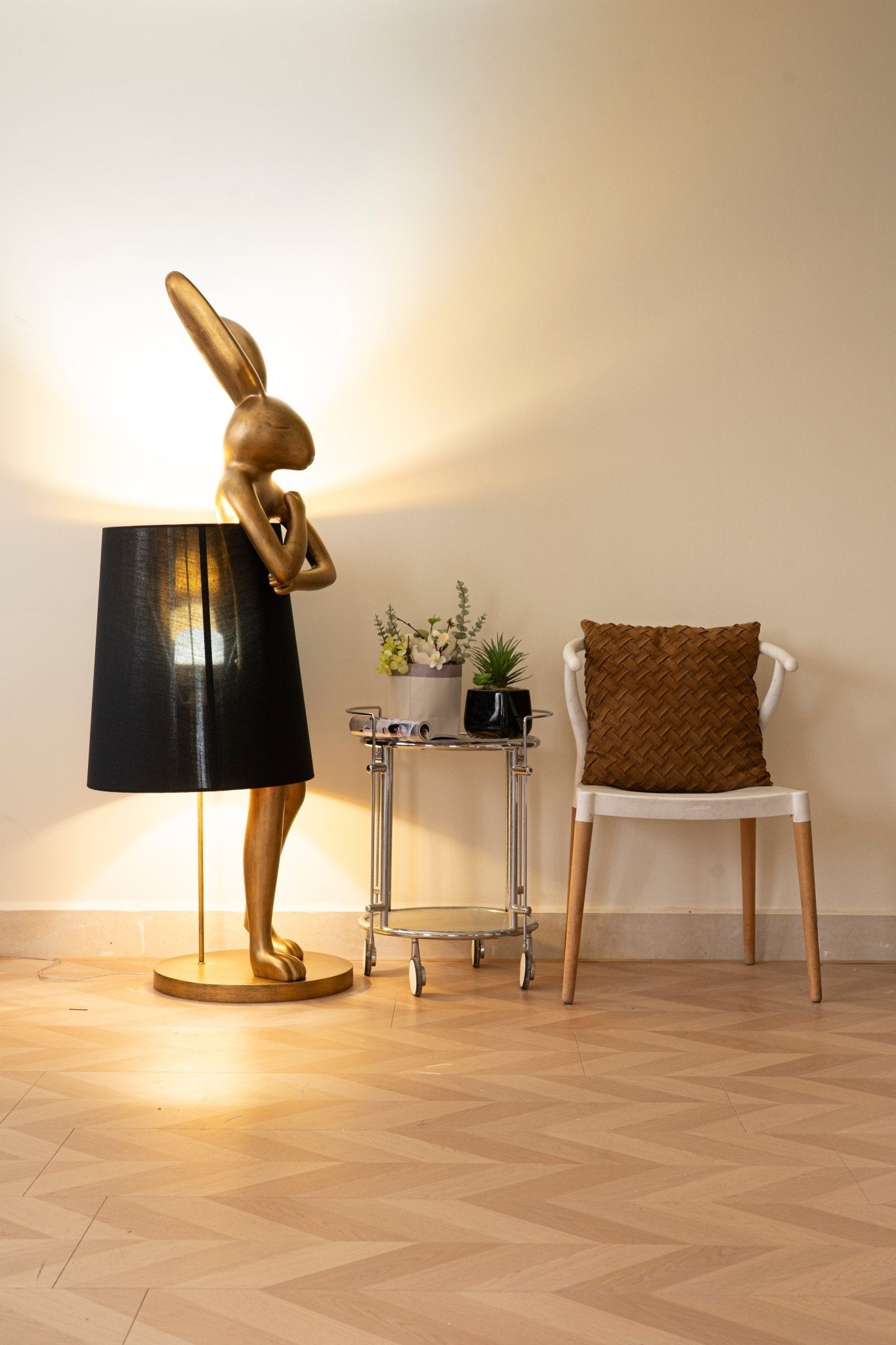 Sedr Luxurious Hare Silhouette Floor Lamp-Neutral Decor