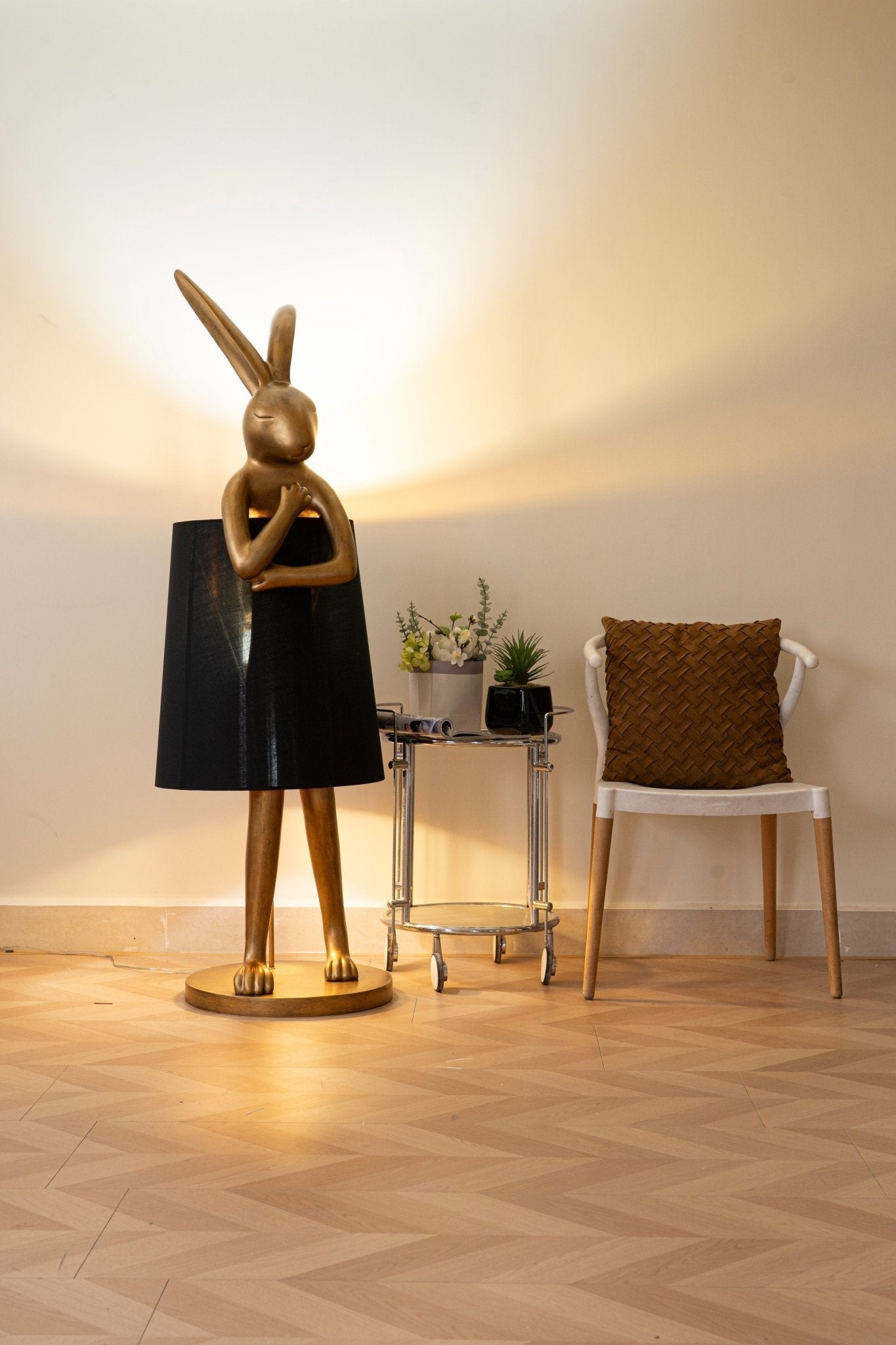 Sedr Luxurious Hare Silhouette Floor Lamp-Neutral Decor