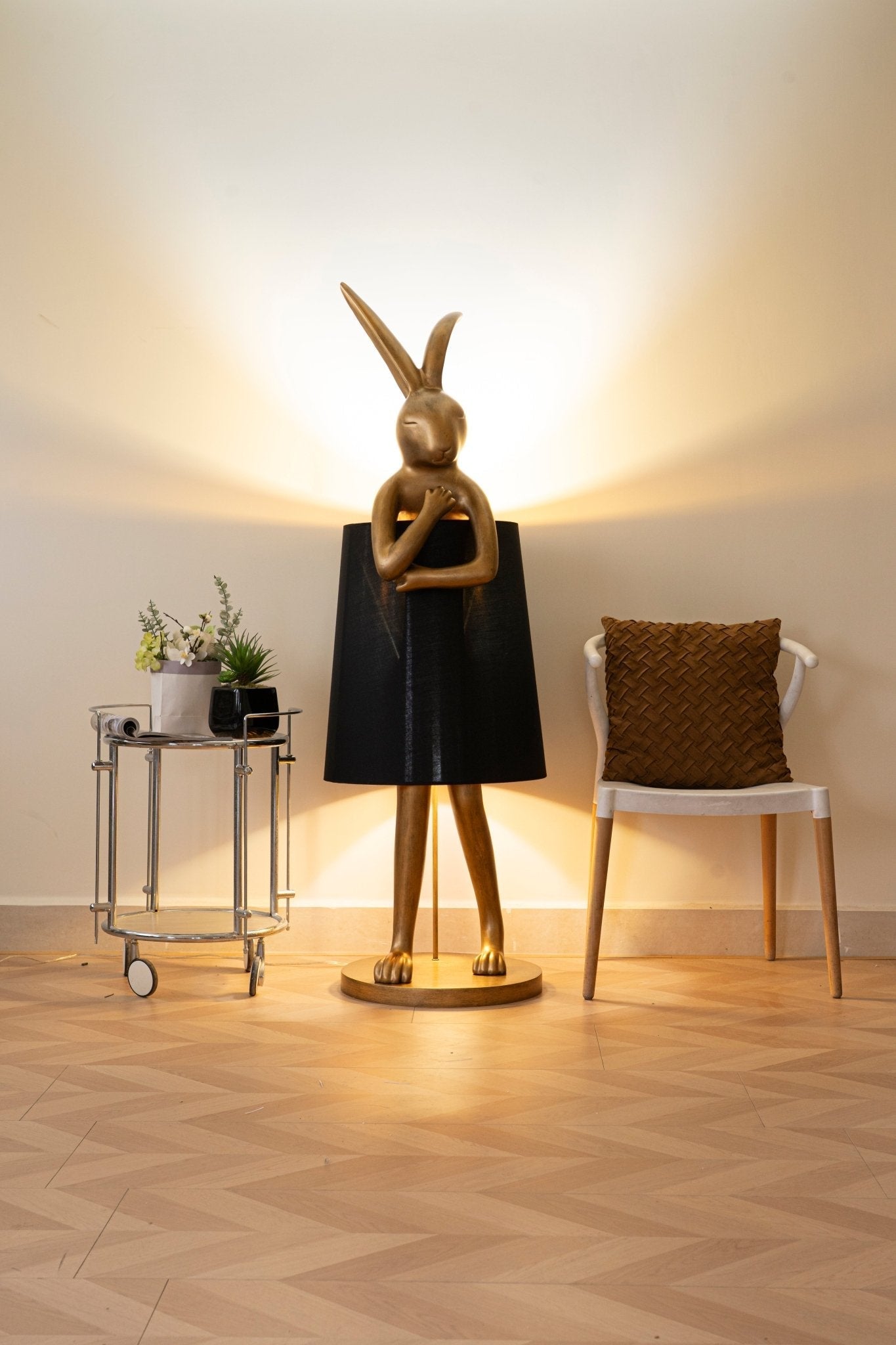 Sedr Luxurious Hare Silhouette Floor Lamp-Neutral Decor