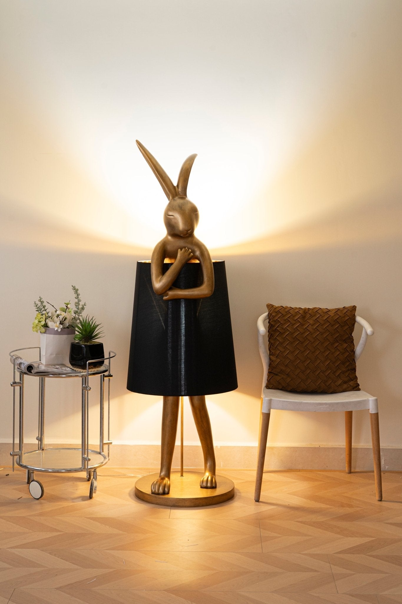 Sedr Luxurious Hare Silhouette Floor Lamp-Neutral Decor