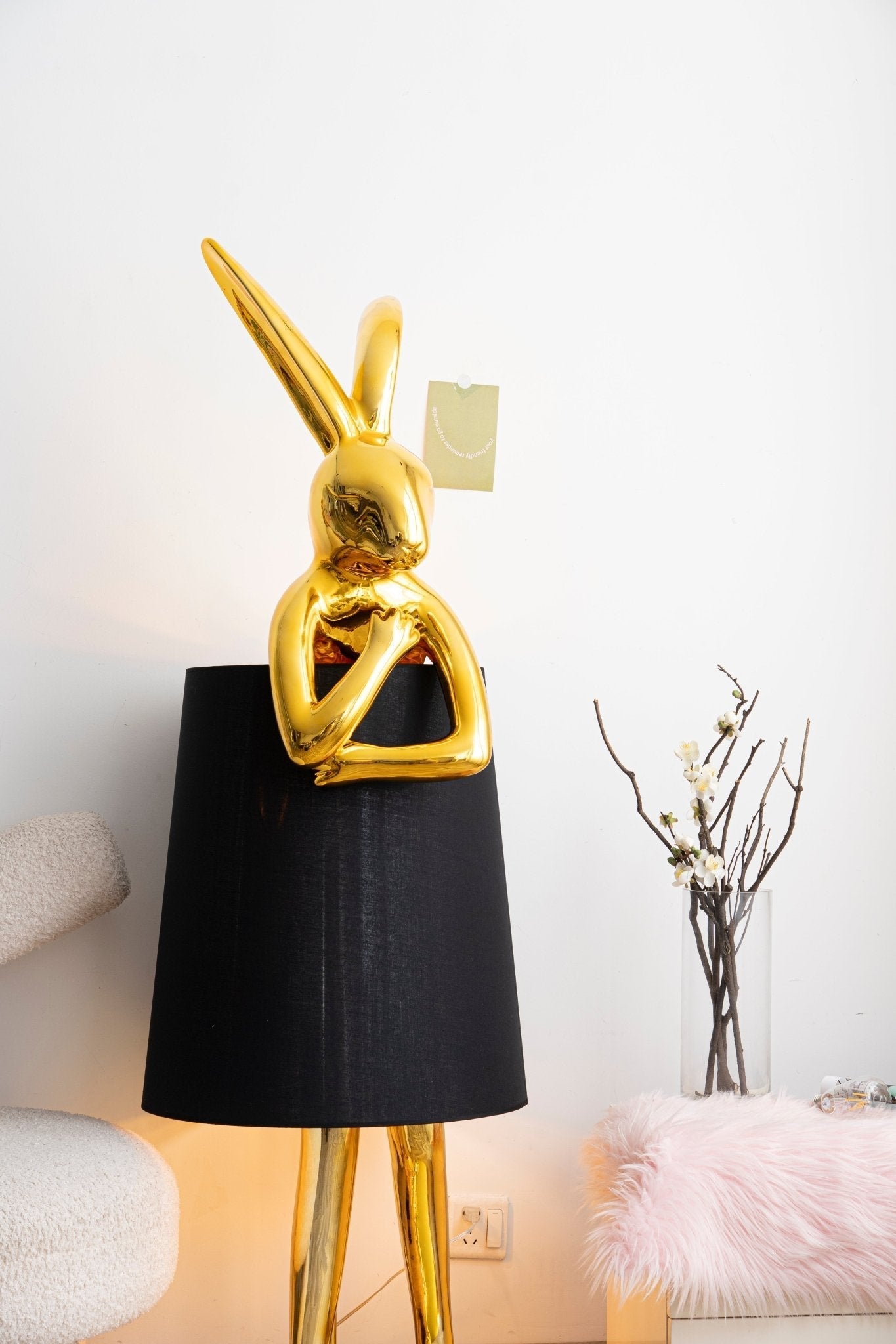 Sedr Luxurious Hare Silhouette Floor Lamp-Neutral Decor