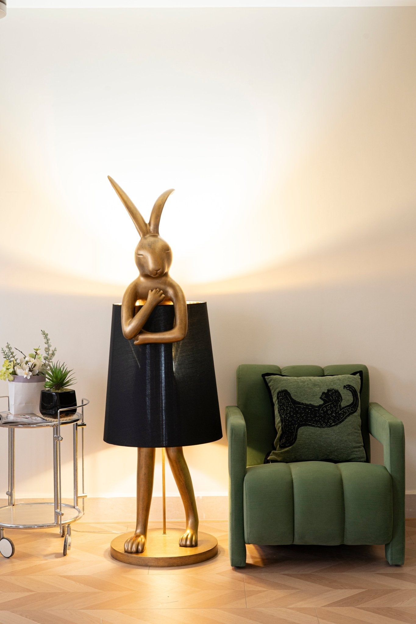 Sedr Luxurious Hare Silhouette Floor Lamp-Neutral Decor