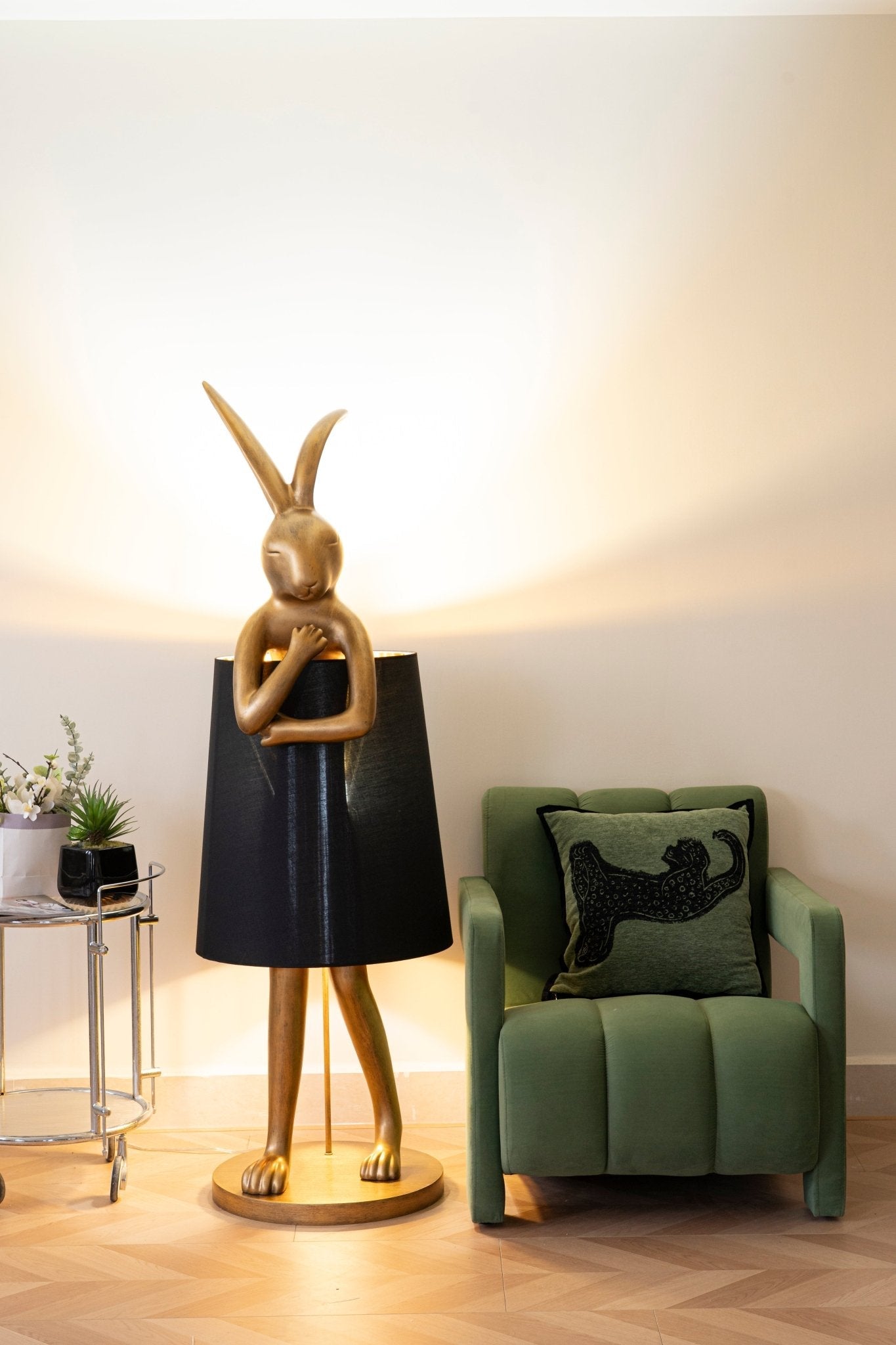 Sedr Luxurious Hare Silhouette Floor Lamp-Neutral Decor
