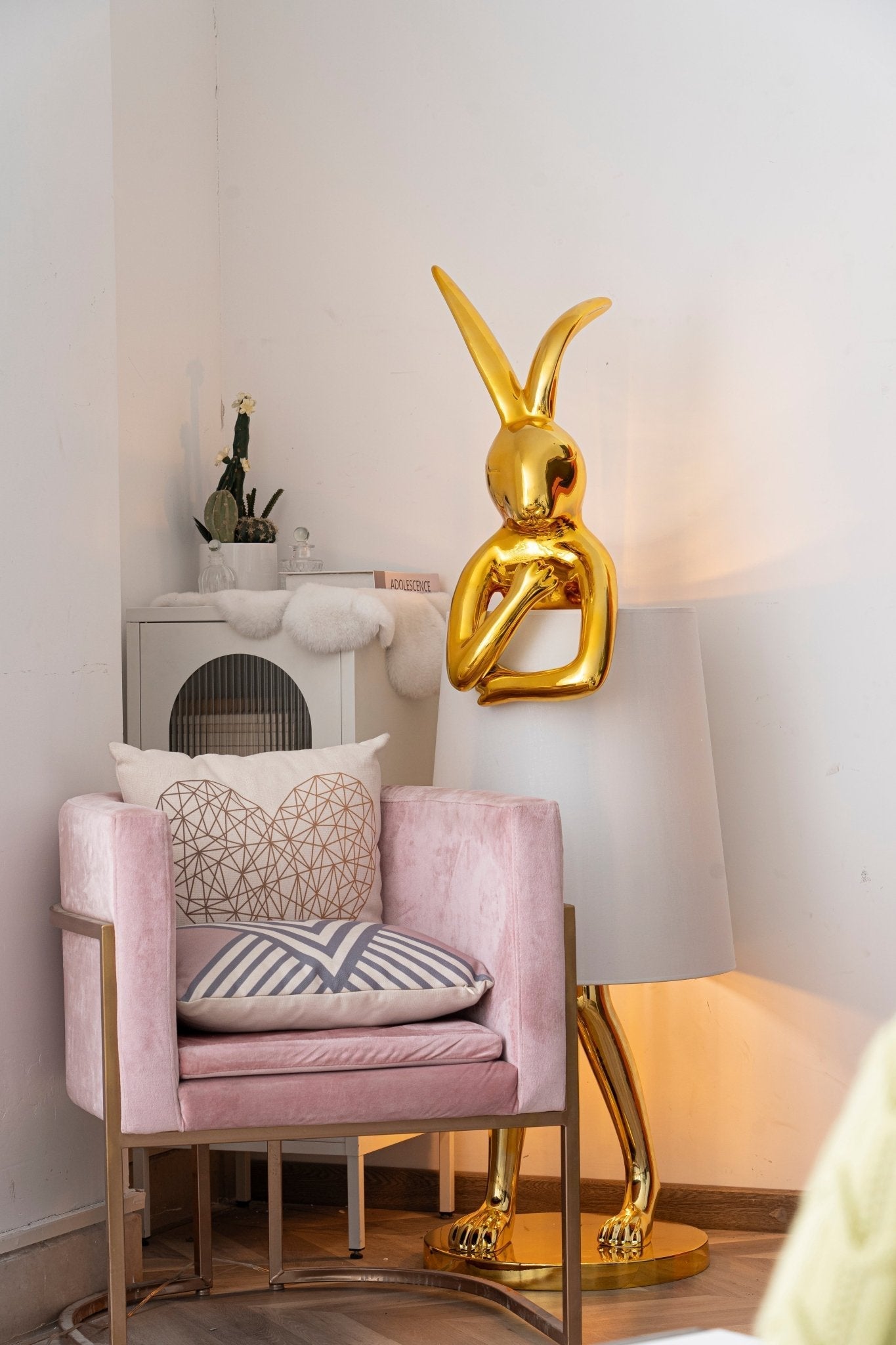 Sedr Luxurious Hare Silhouette Floor Lamp-Neutral Decor