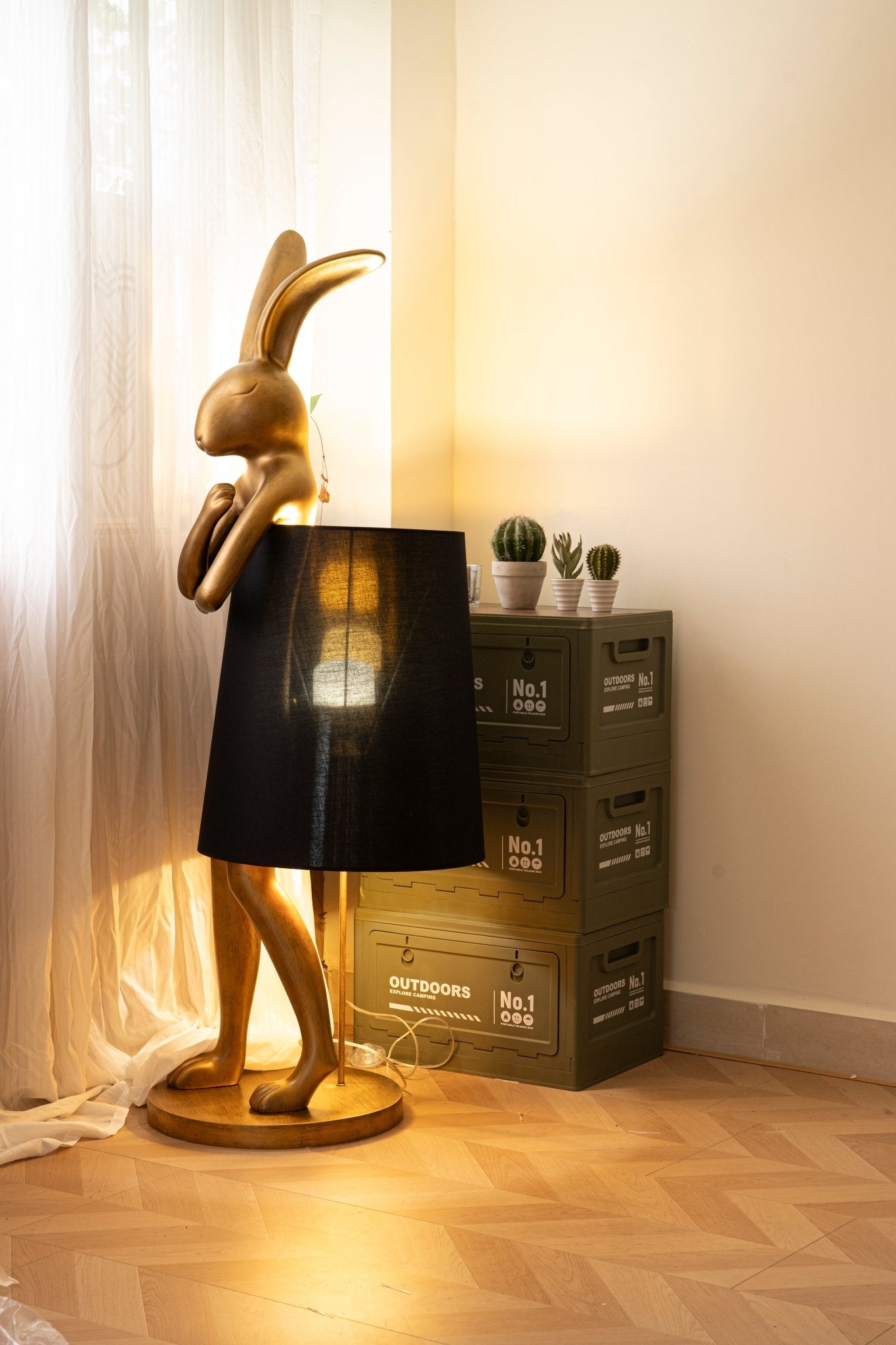 Sedr Luxurious Hare Silhouette Floor Lamp-Neutral Decor