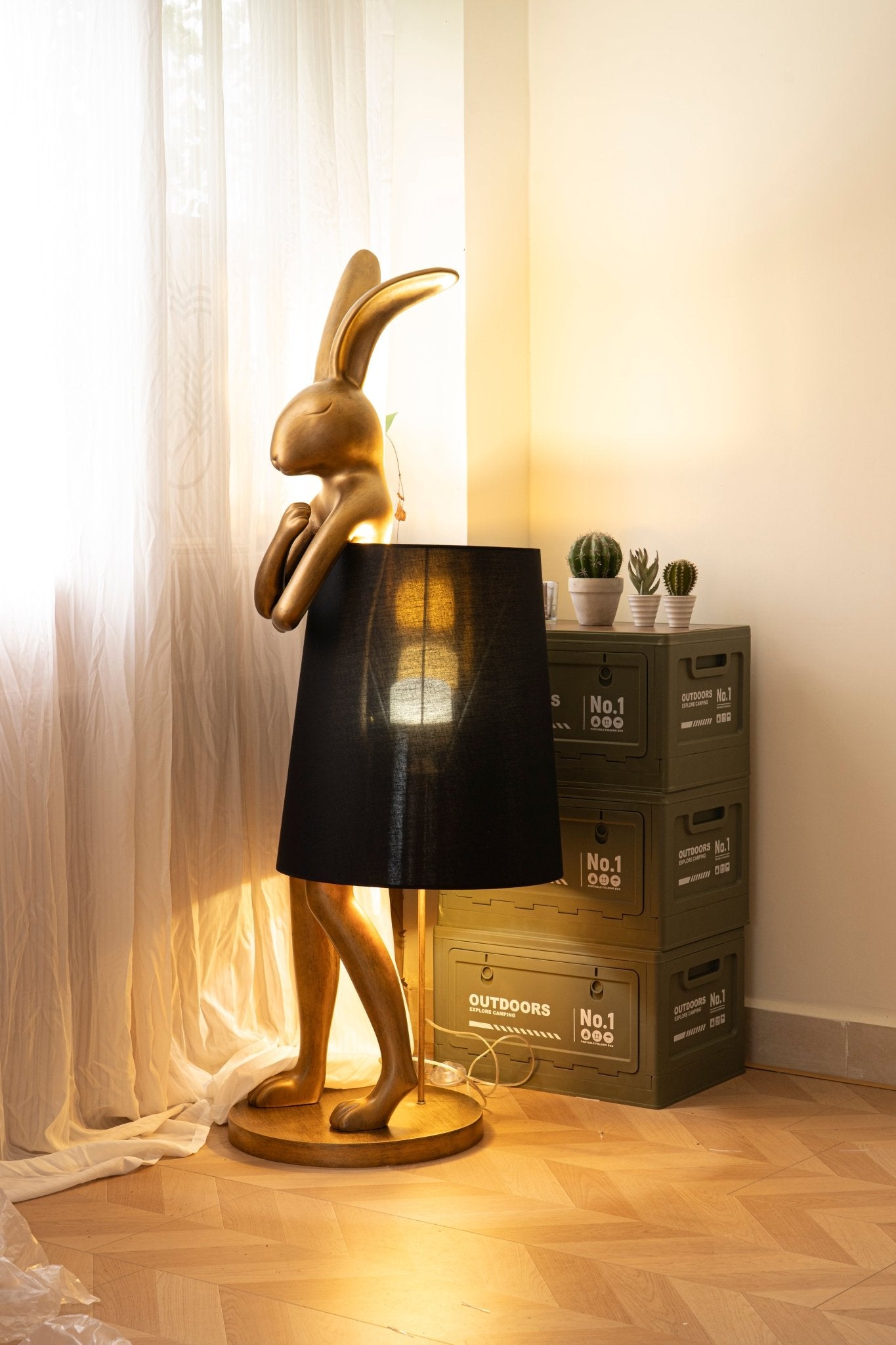 Sedr Luxurious Hare Silhouette Floor Lamp-Neutral Decor