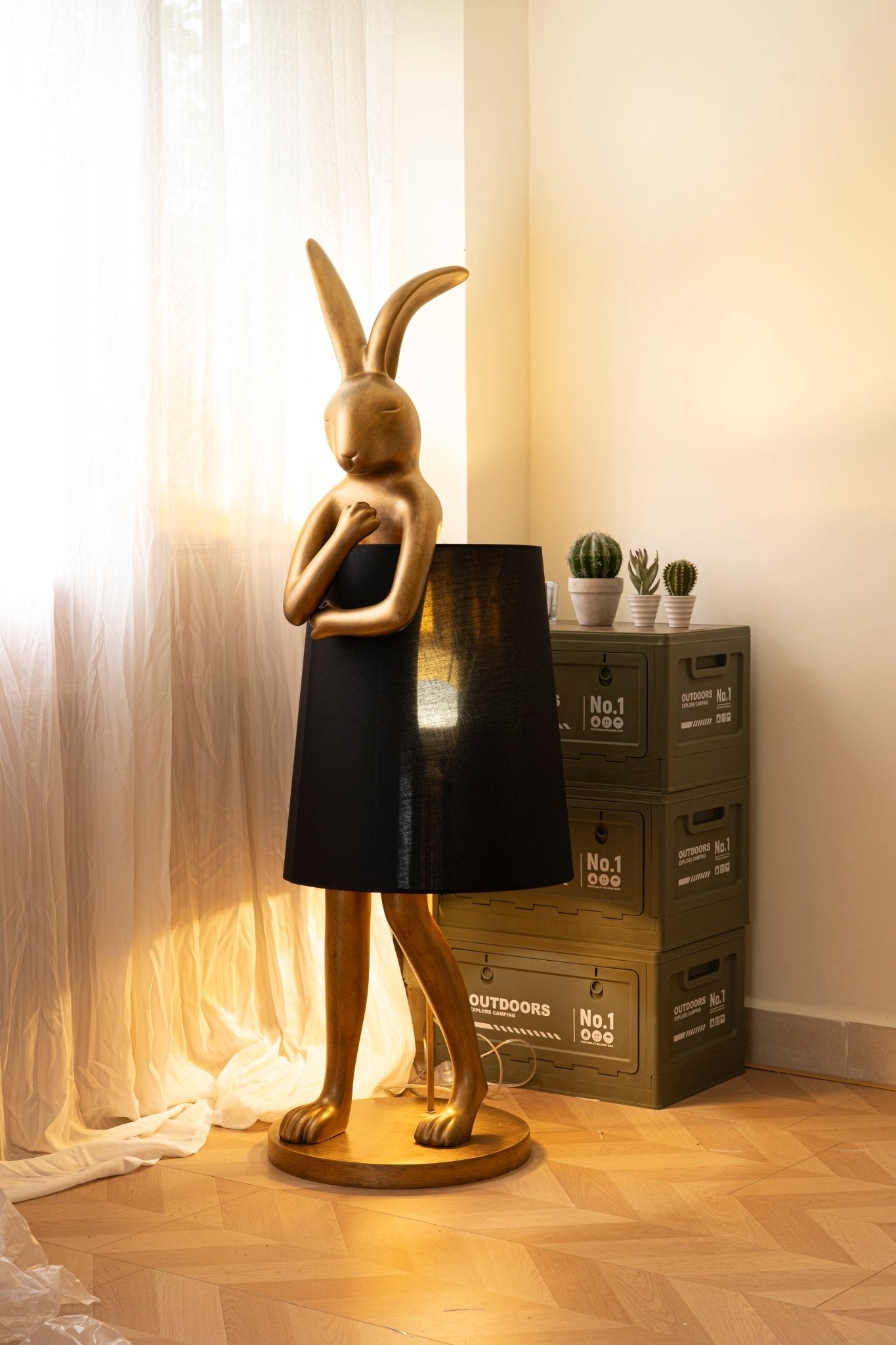 Sedr Luxurious Hare Silhouette Floor Lamp-Neutral Decor