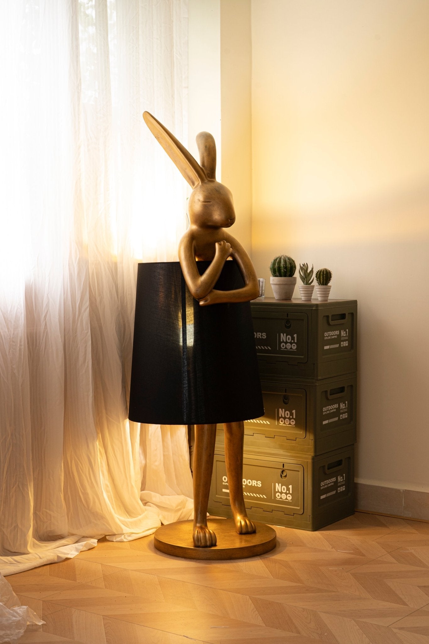 Sedr Luxurious Hare Silhouette Floor Lamp-Neutral Decor