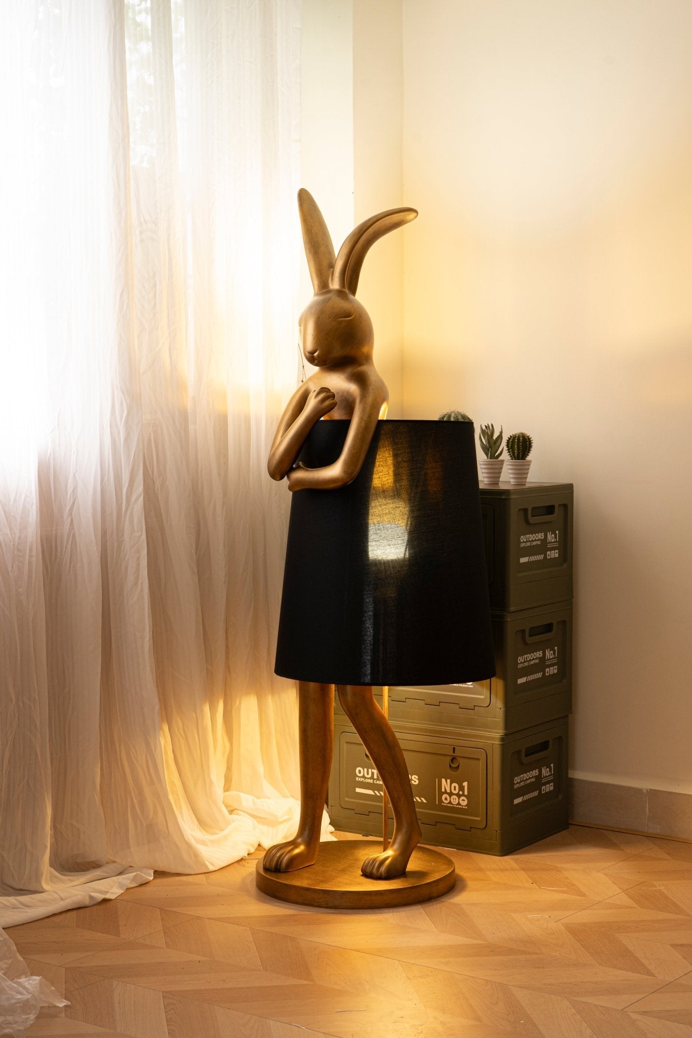 Sedr Luxurious Hare Silhouette Floor Lamp-Neutral Decor